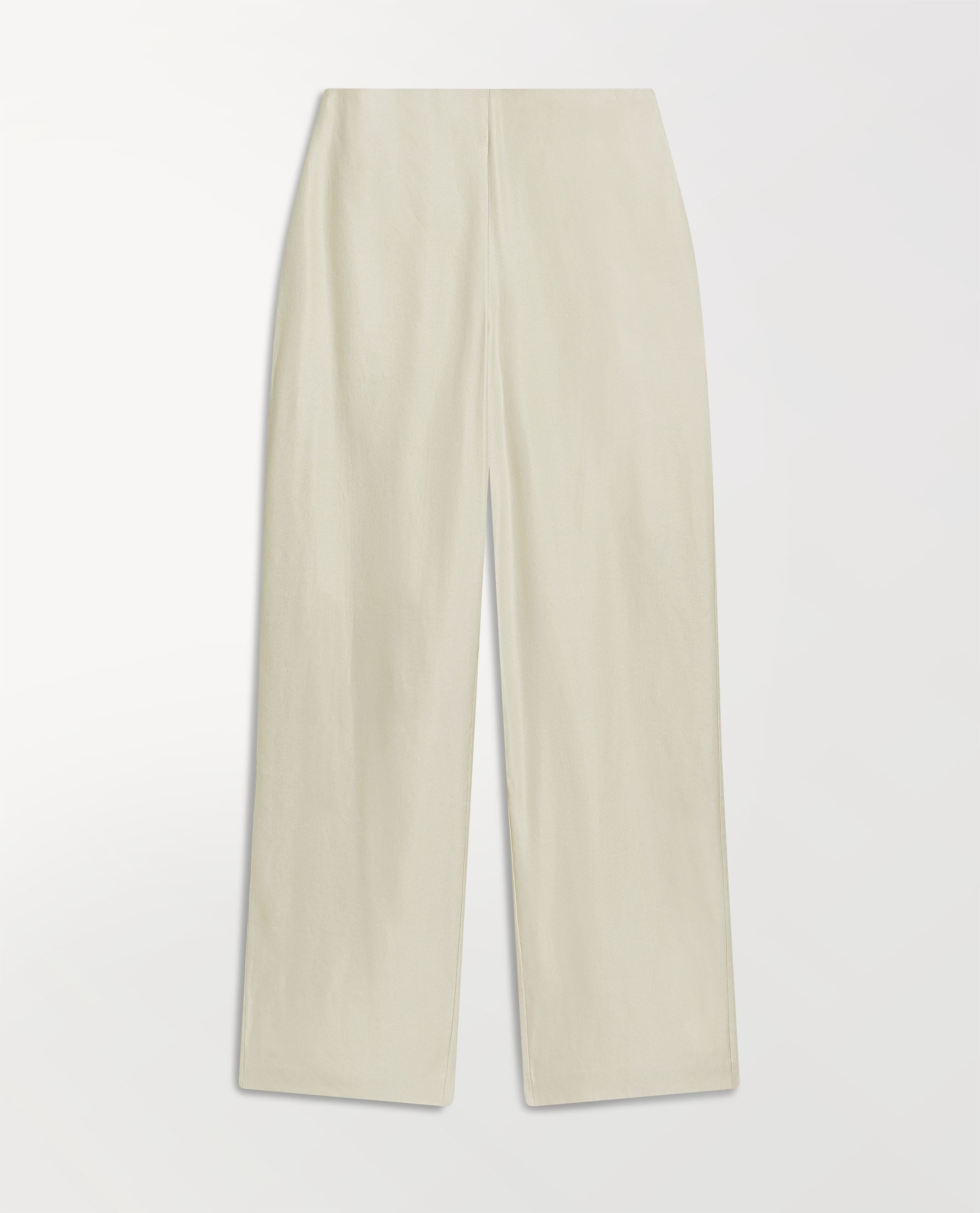 Women's Linen Wide Leg Trouser - Parchment