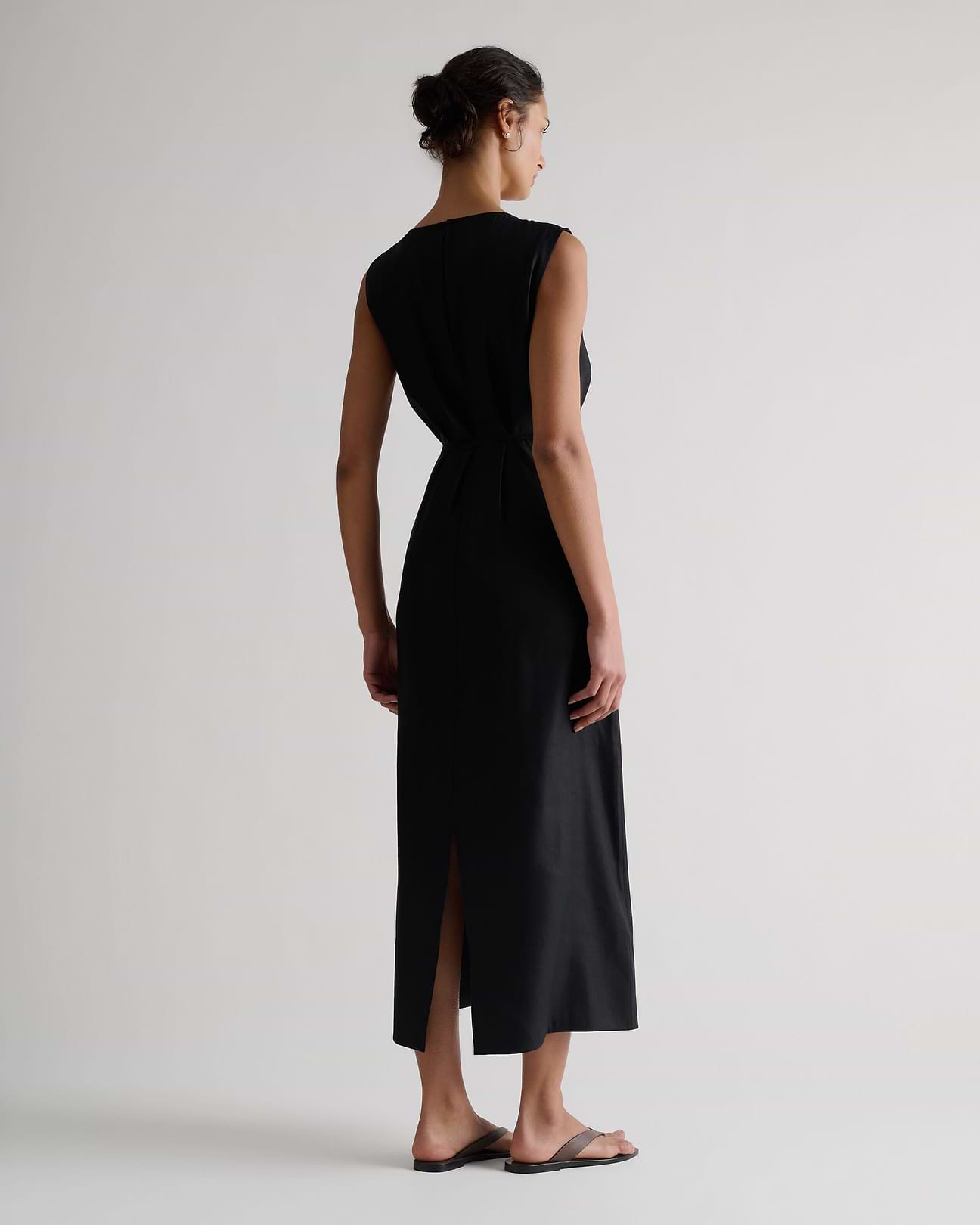 Natural blend - 55% European Flax linen, 45% Viscose. Fabrics that breathe, soften, and improve with care.