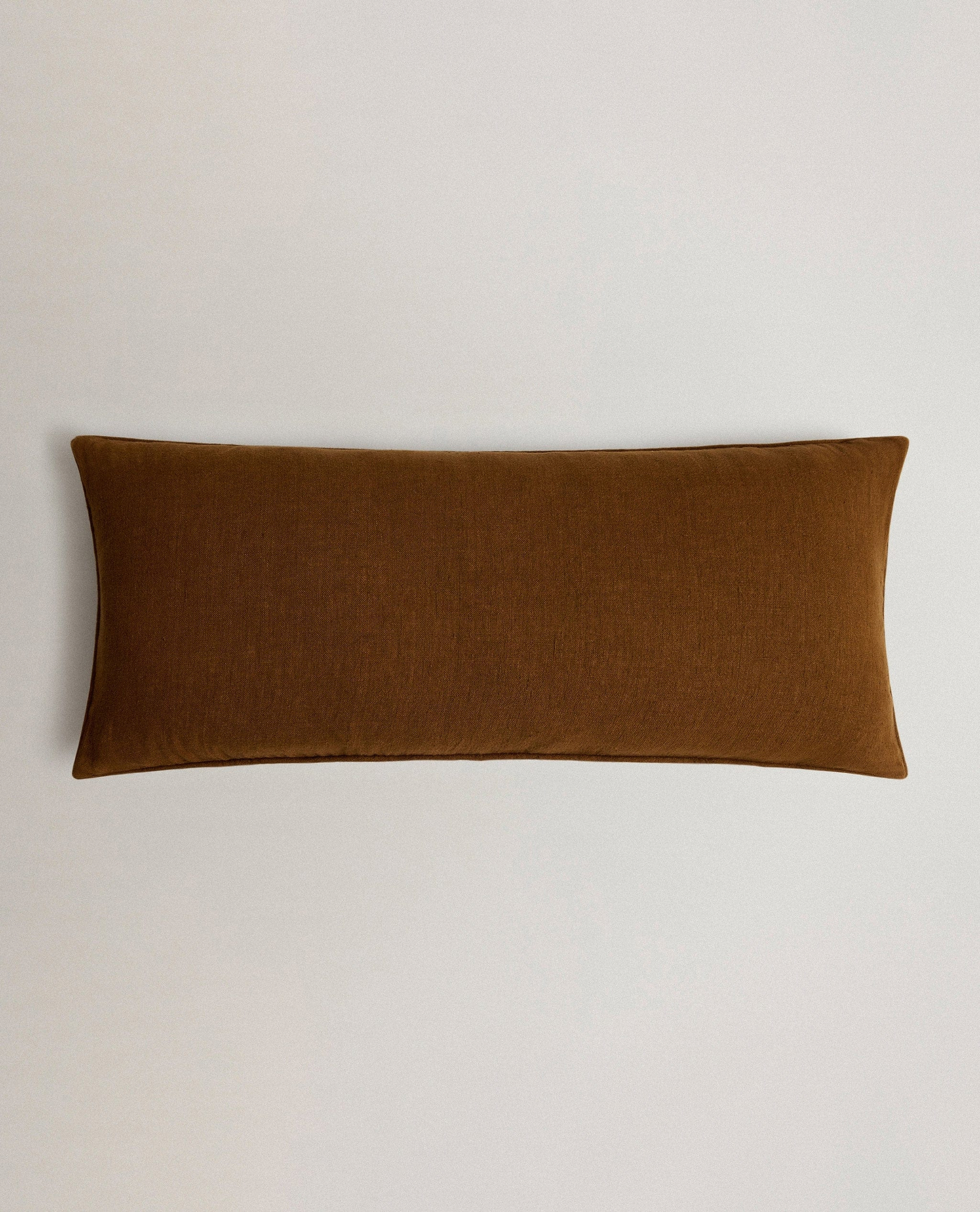 Piped Lumbar Cushion Cover - Chestnut