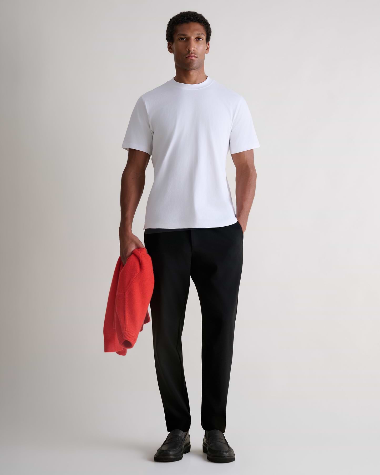 Men's Classic Cotton Crew Neck T-shirt - White