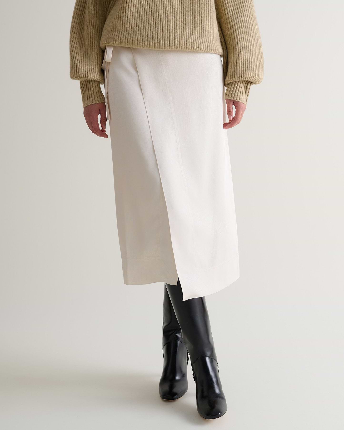 Women's NAIA™ Midi Wrap Skirt - Alabaster