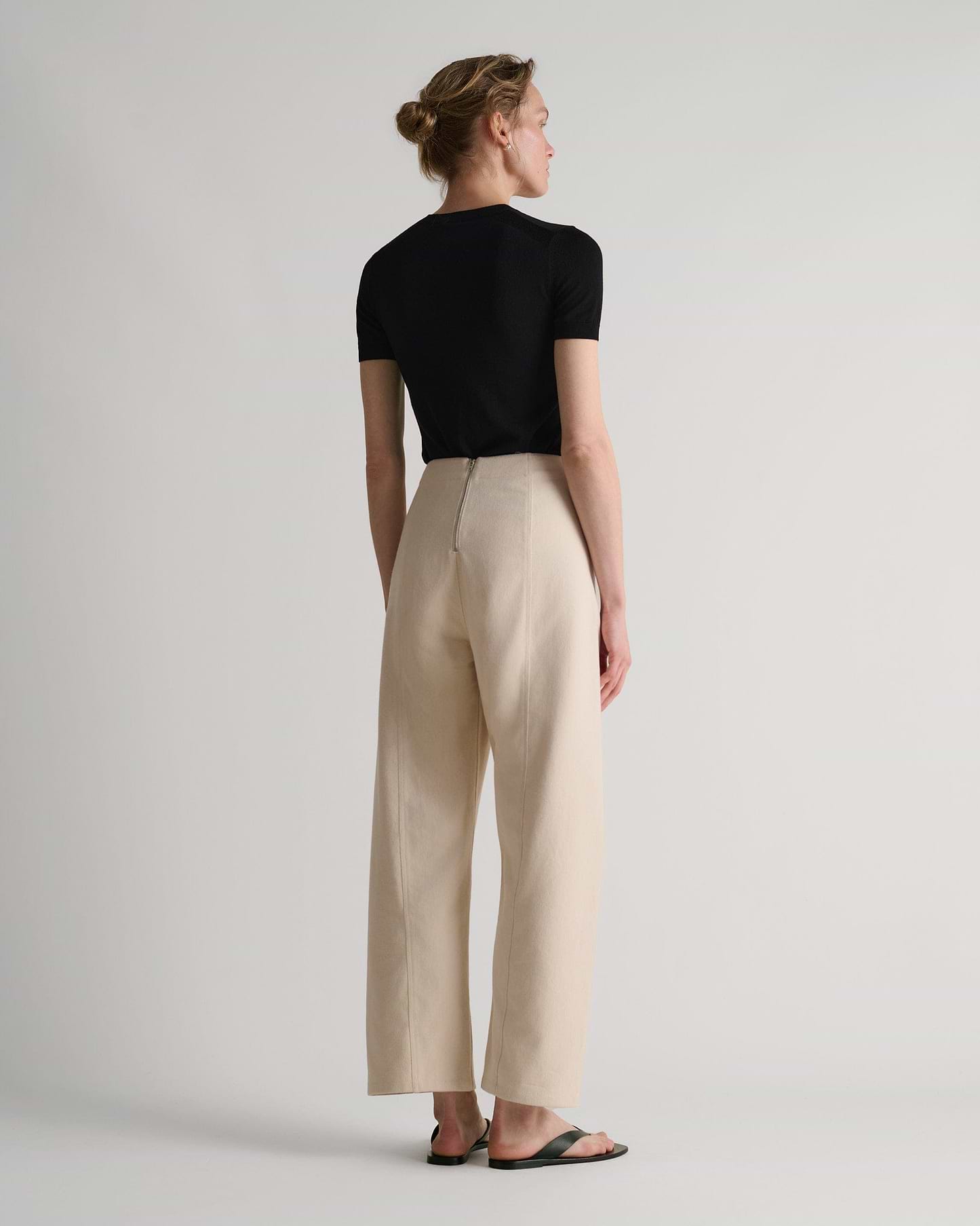 Women's Organic Cotton Barrel Leg Jean - Bone
