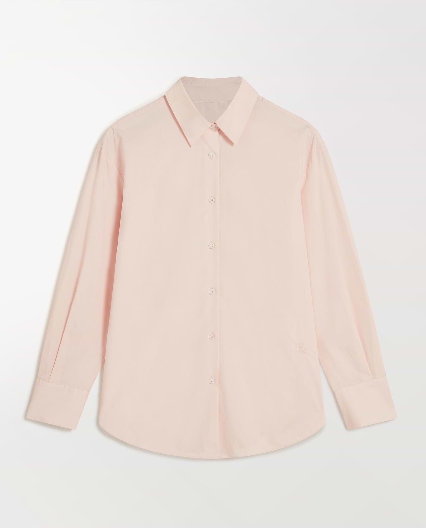 Organic Cotton Oversized Poplin Shirt - Pink
