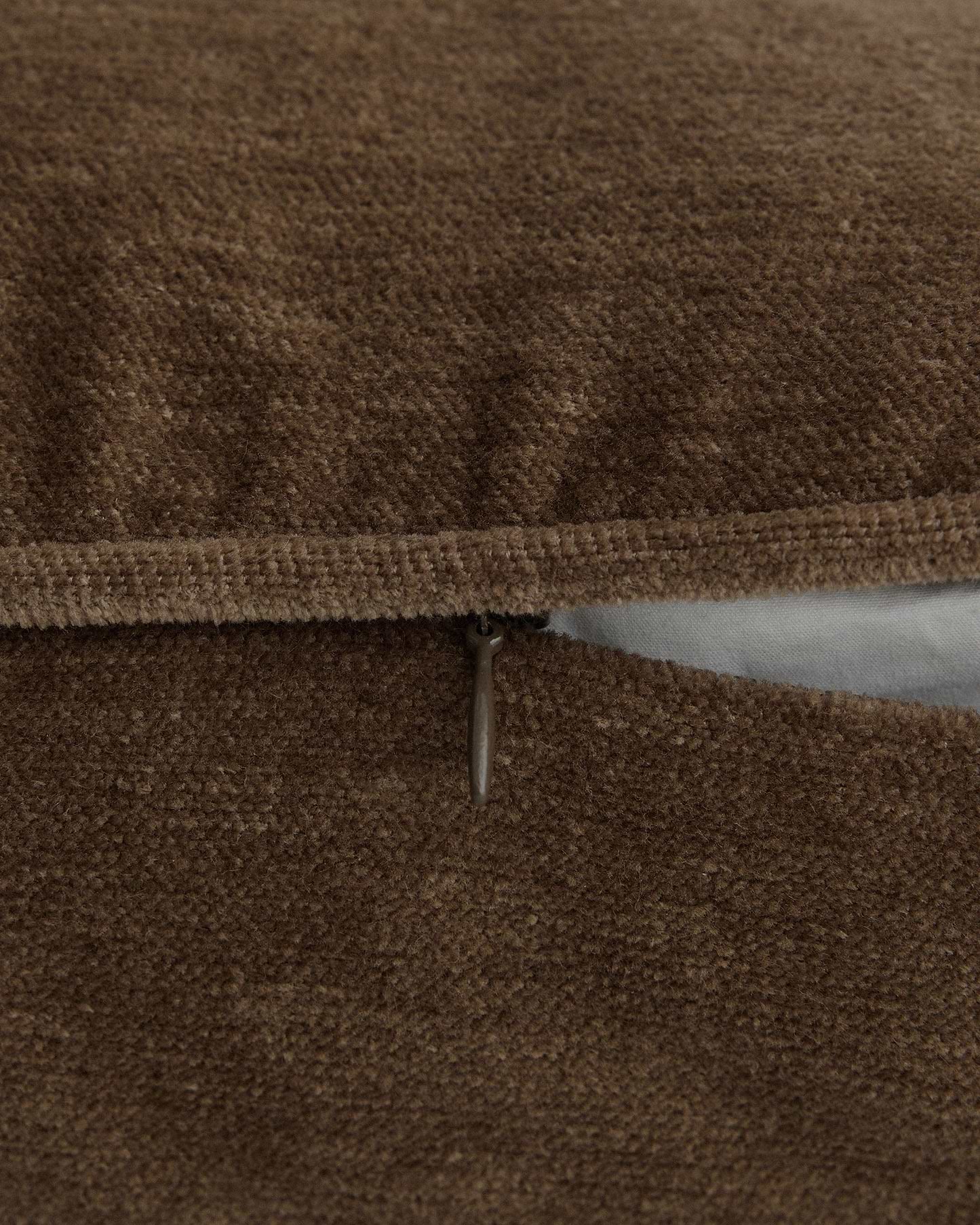 Velvet Lumbar Cushion Cover - Tobacco