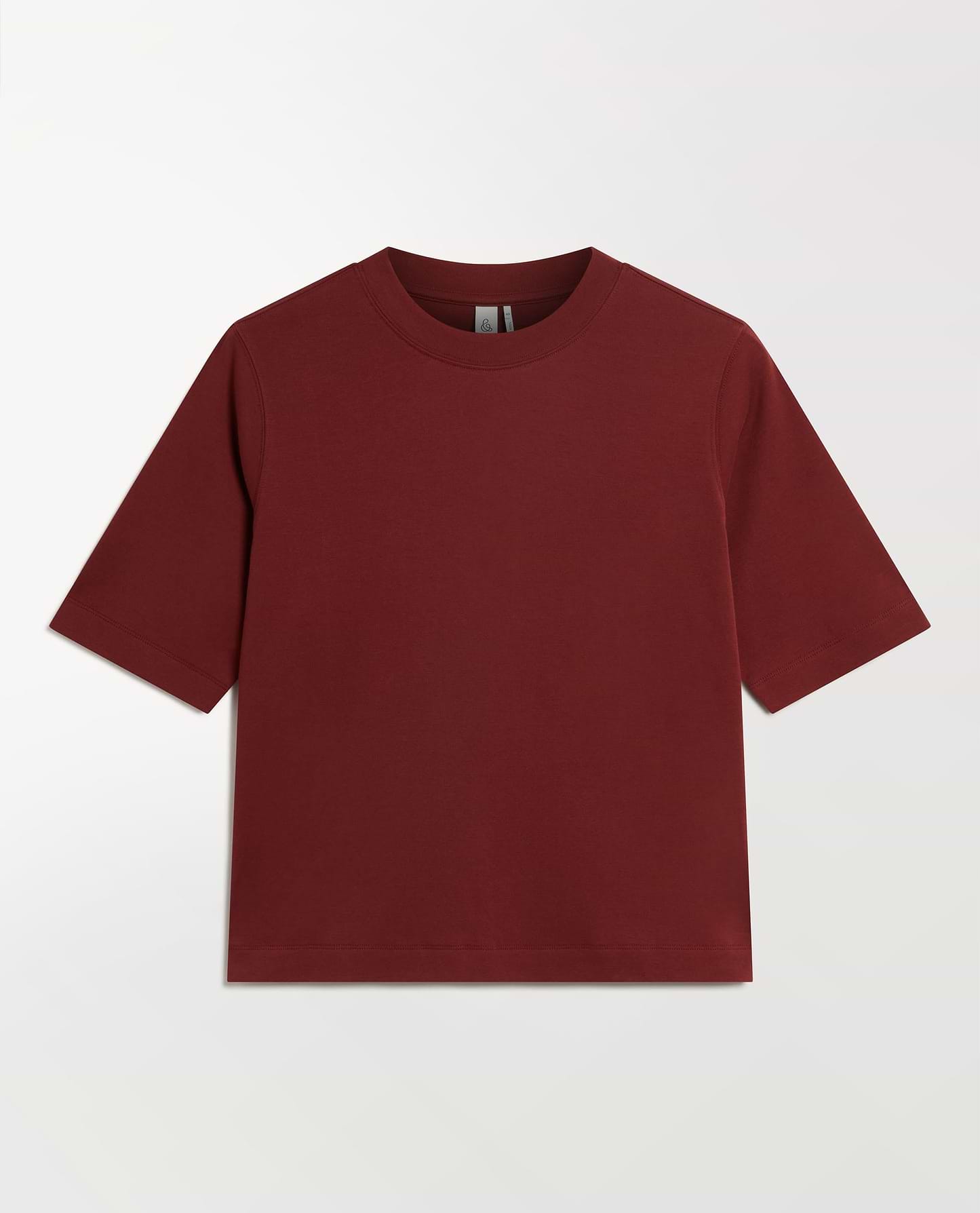 Women's Boxy Cotton T-shirt - Russet