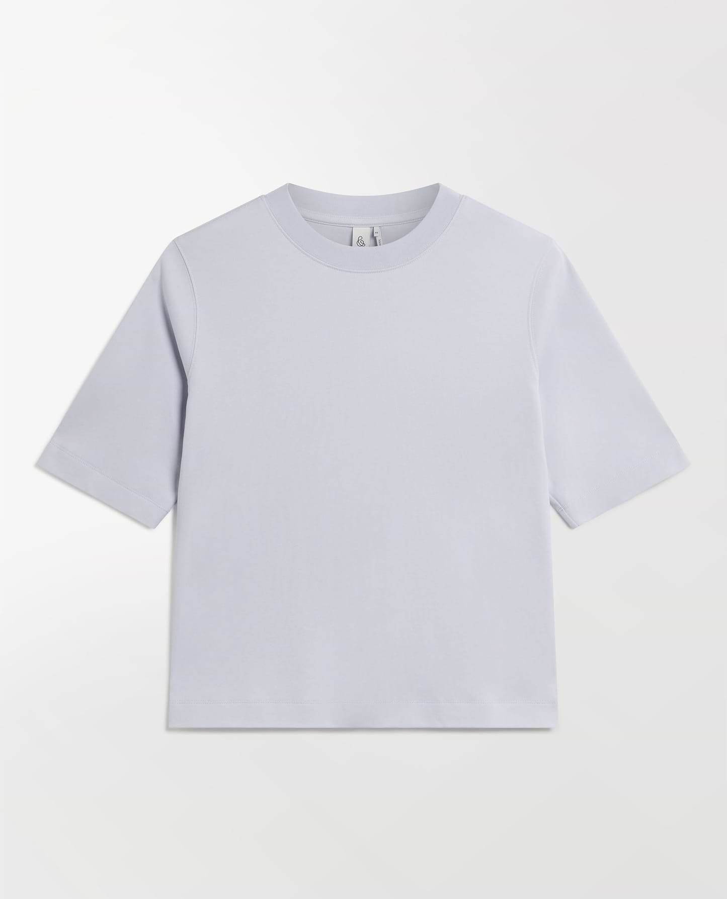 Women's Boxy Cotton T-shirt - Ice Blue