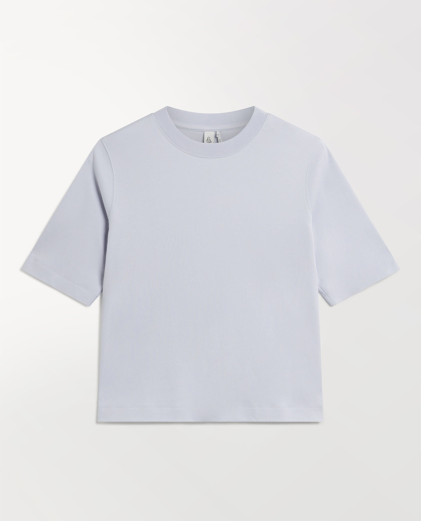 Women's Boxy Cotton T-shirt - Ice Blue