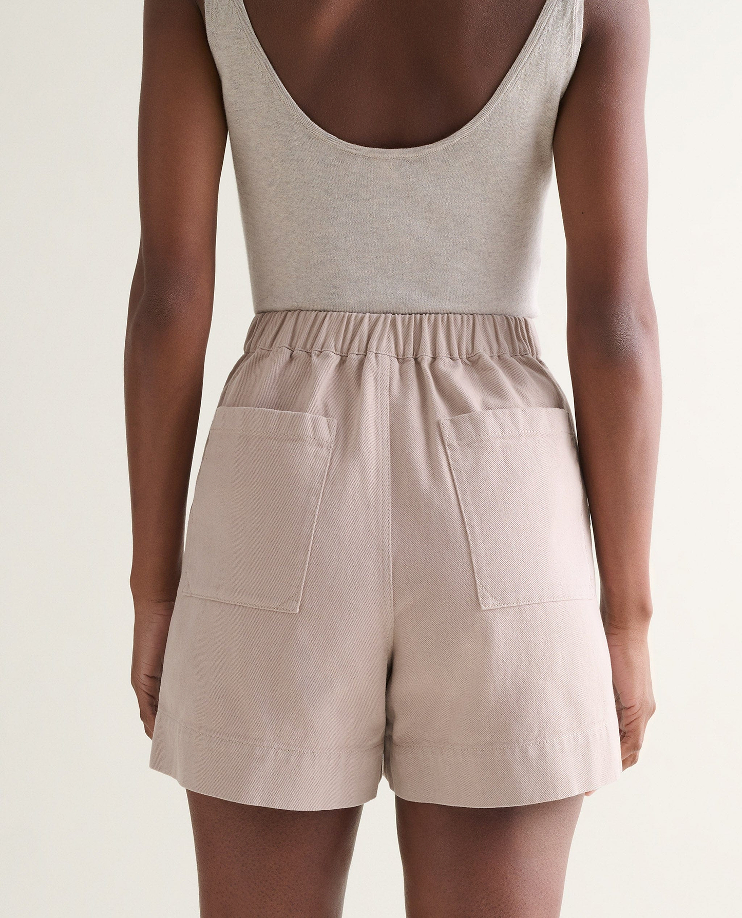Women's Organic Denim Shorts - Ash