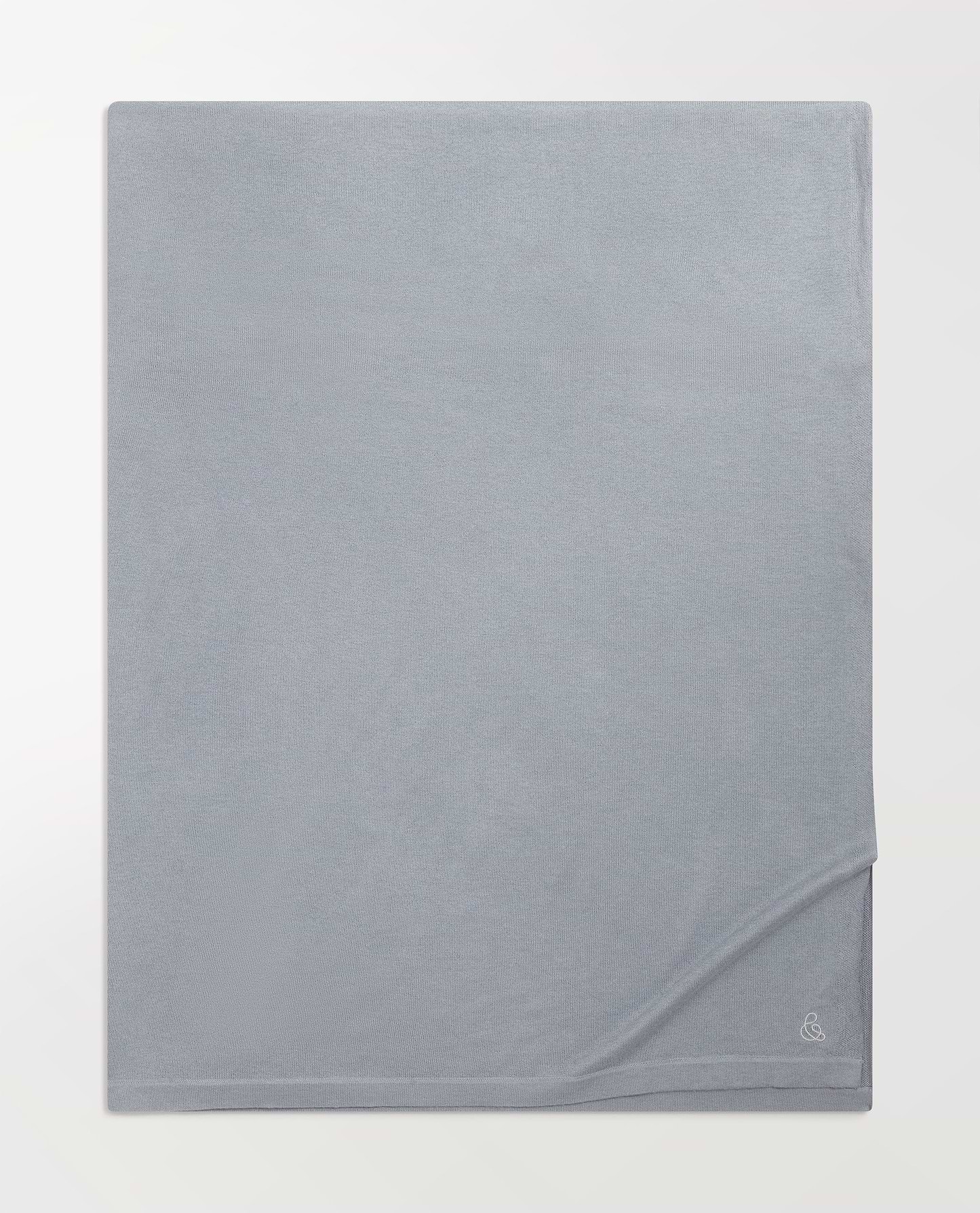 Oversized Silk-Cashmere Wrap - Ash Blue