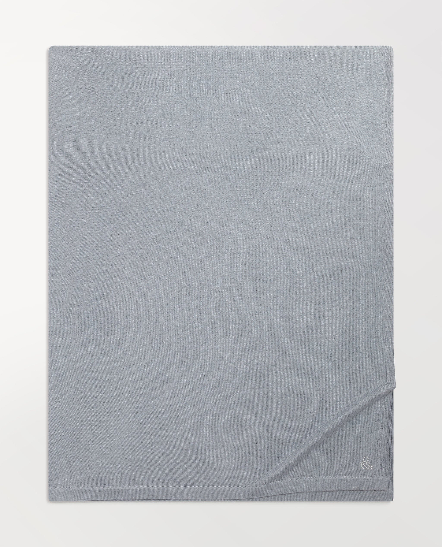 Oversized Silk-Cashmere Wrap - Ash Blue