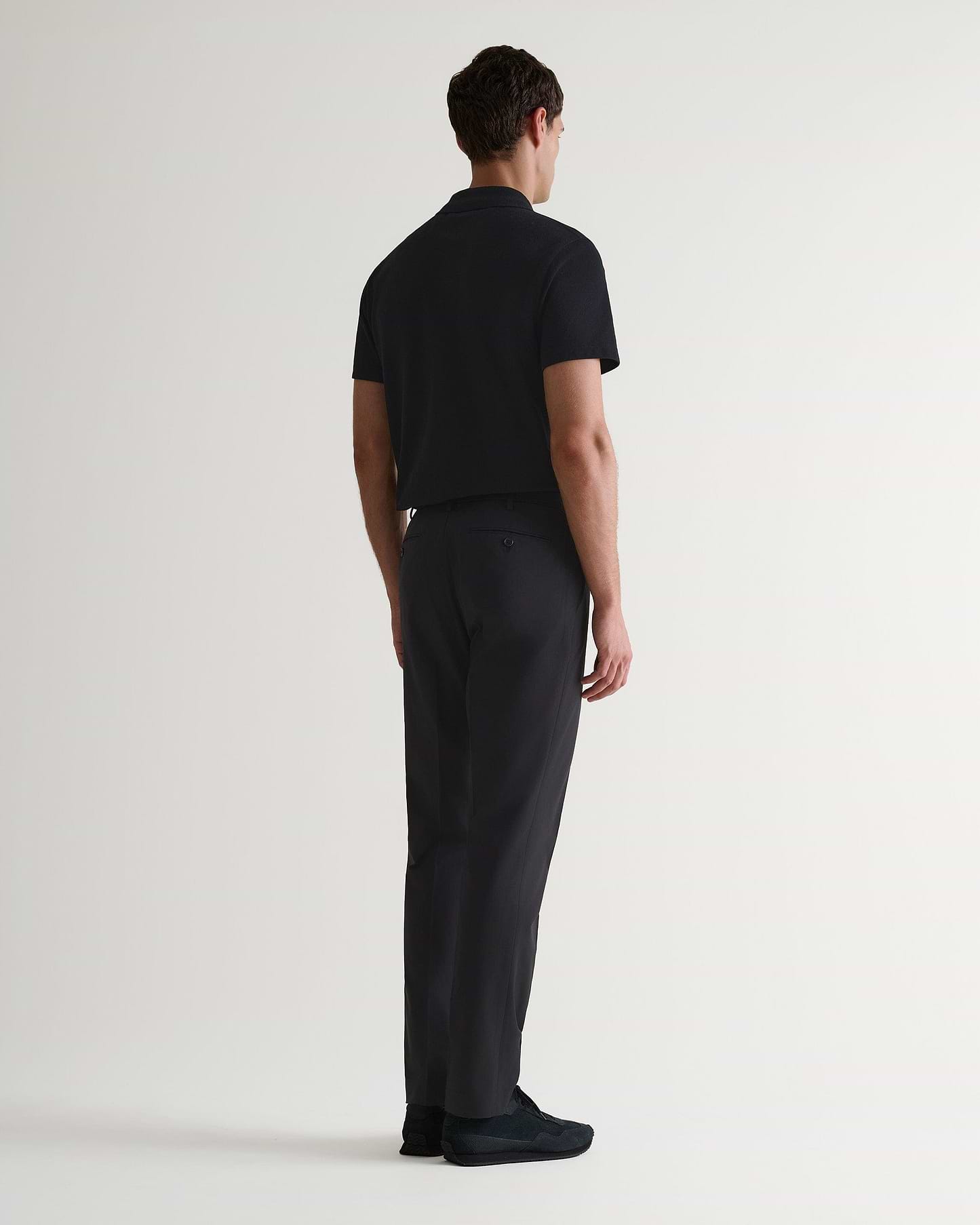 Pique Polo Shirt - Black