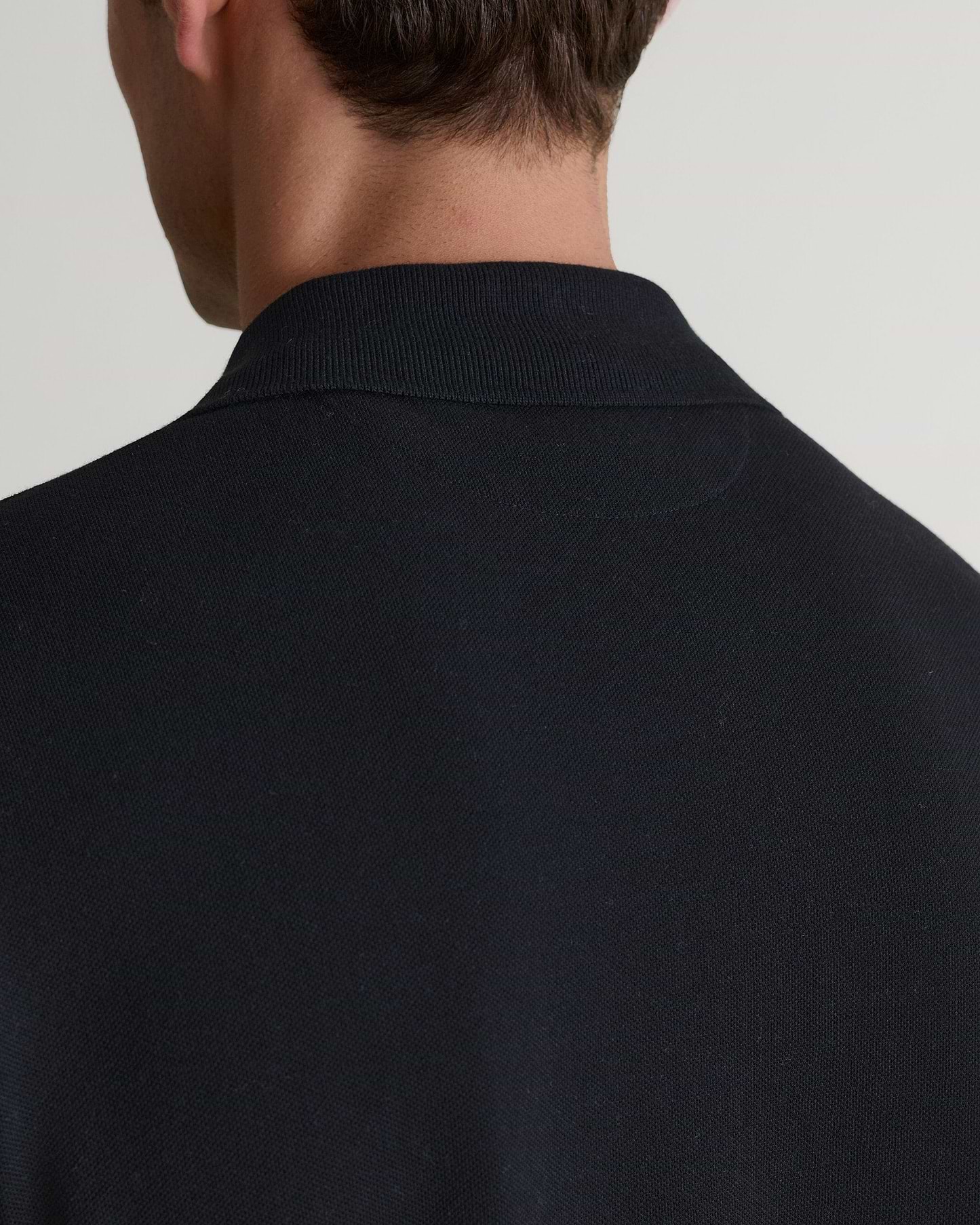 Pique Polo Shirt - Black