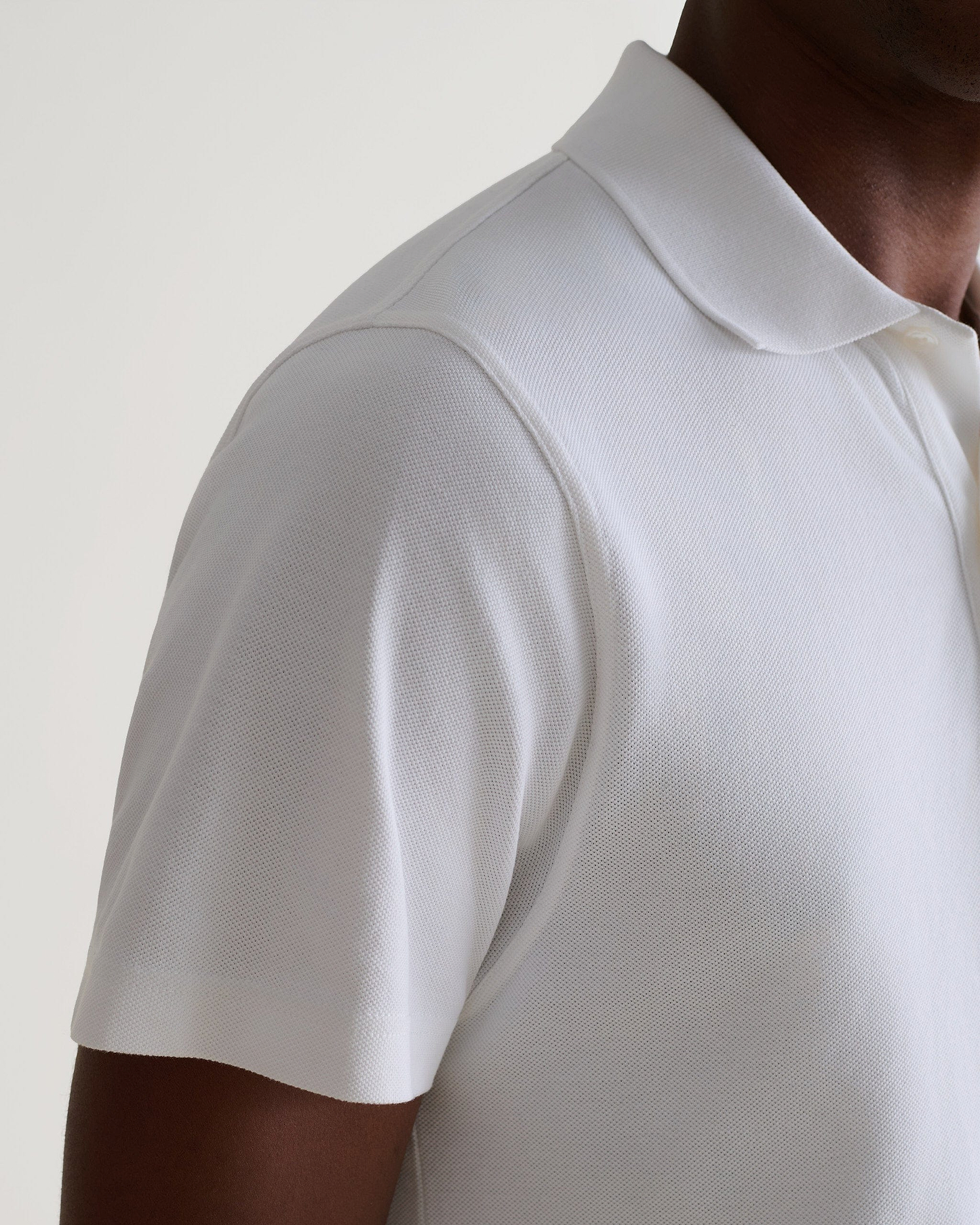Pique Polo Shirt - White