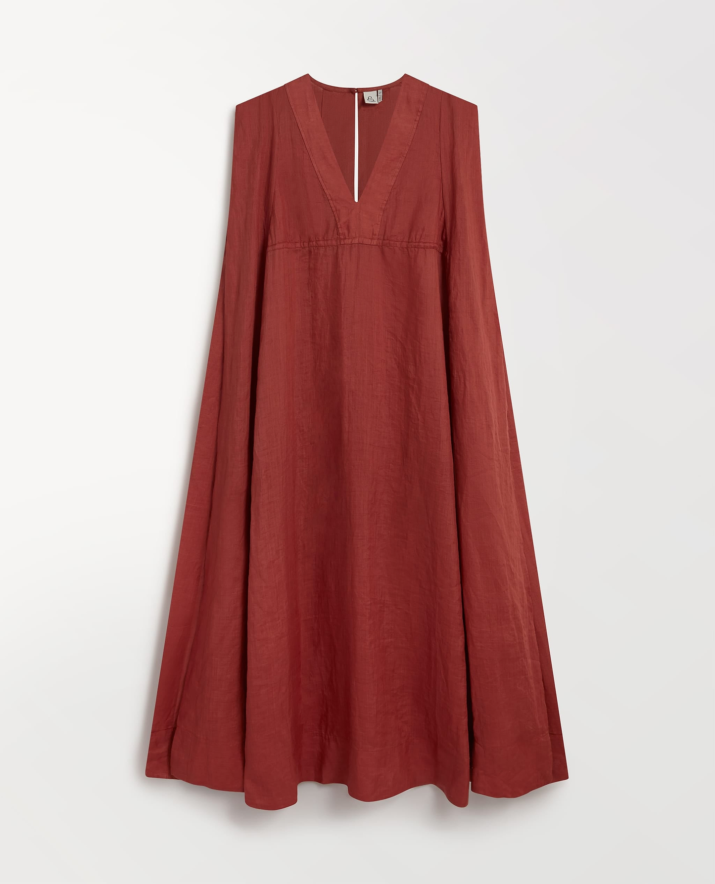Women's Ramie Gauze Aegean Dress - Deep Clay