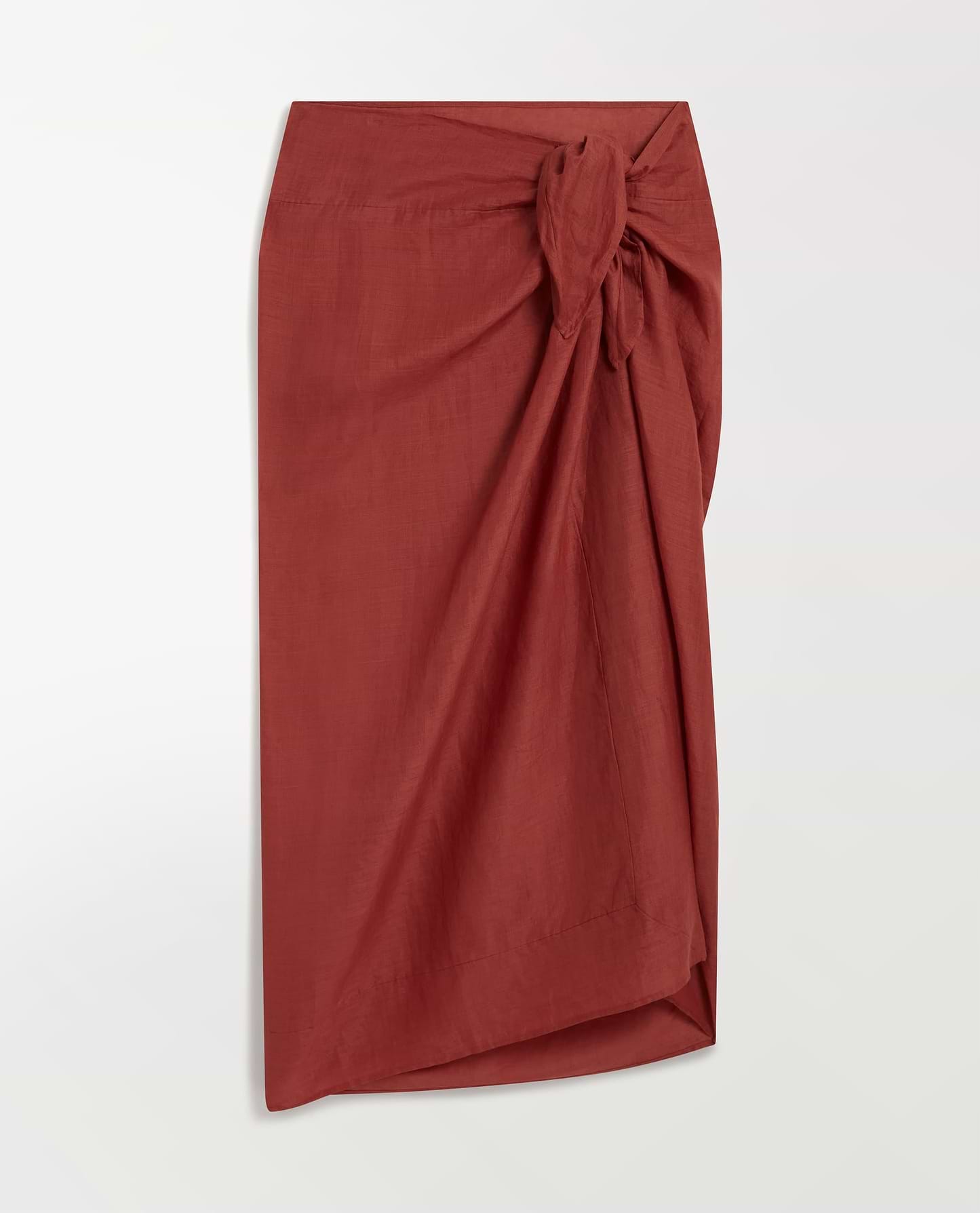 Women's Ramie Pareo Wrap - Deep Clay