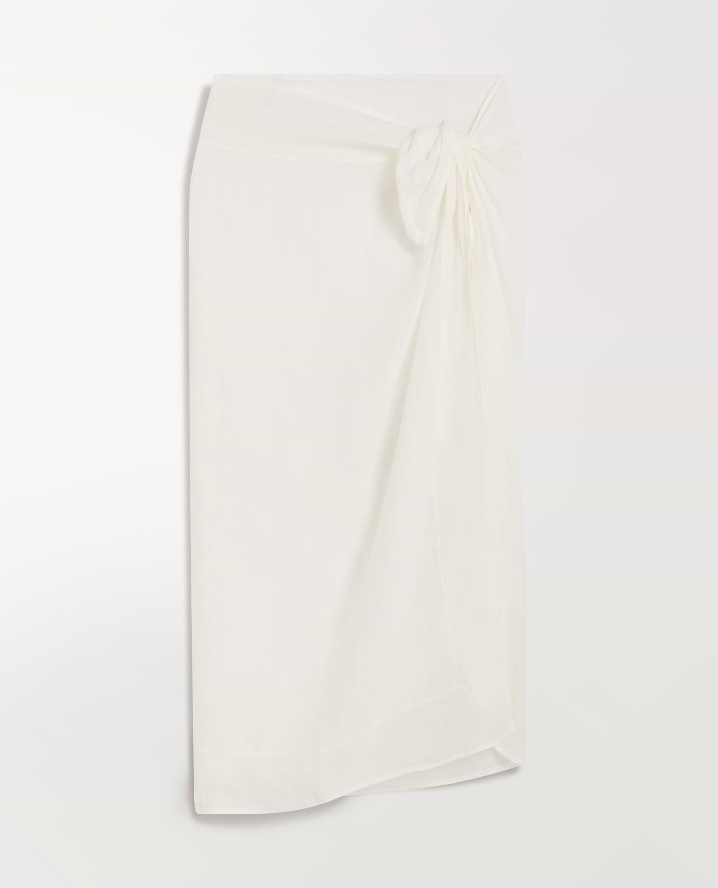 Women's Ramie Pareo Wrap - White