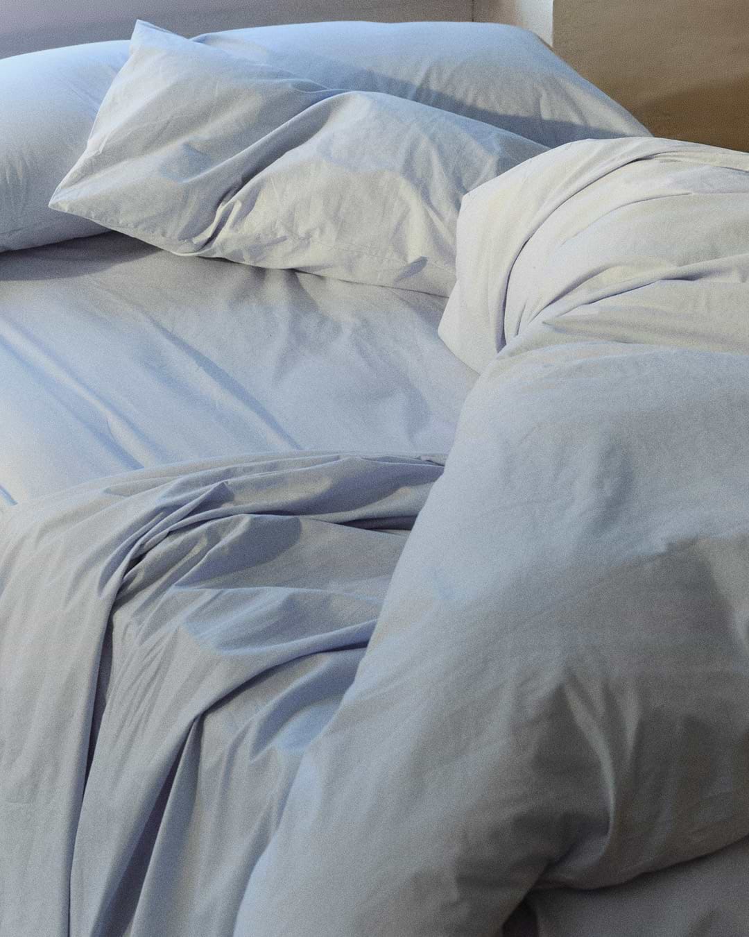 Crisp & Cool Organic Cotton Fitted Sheet - Cornflower