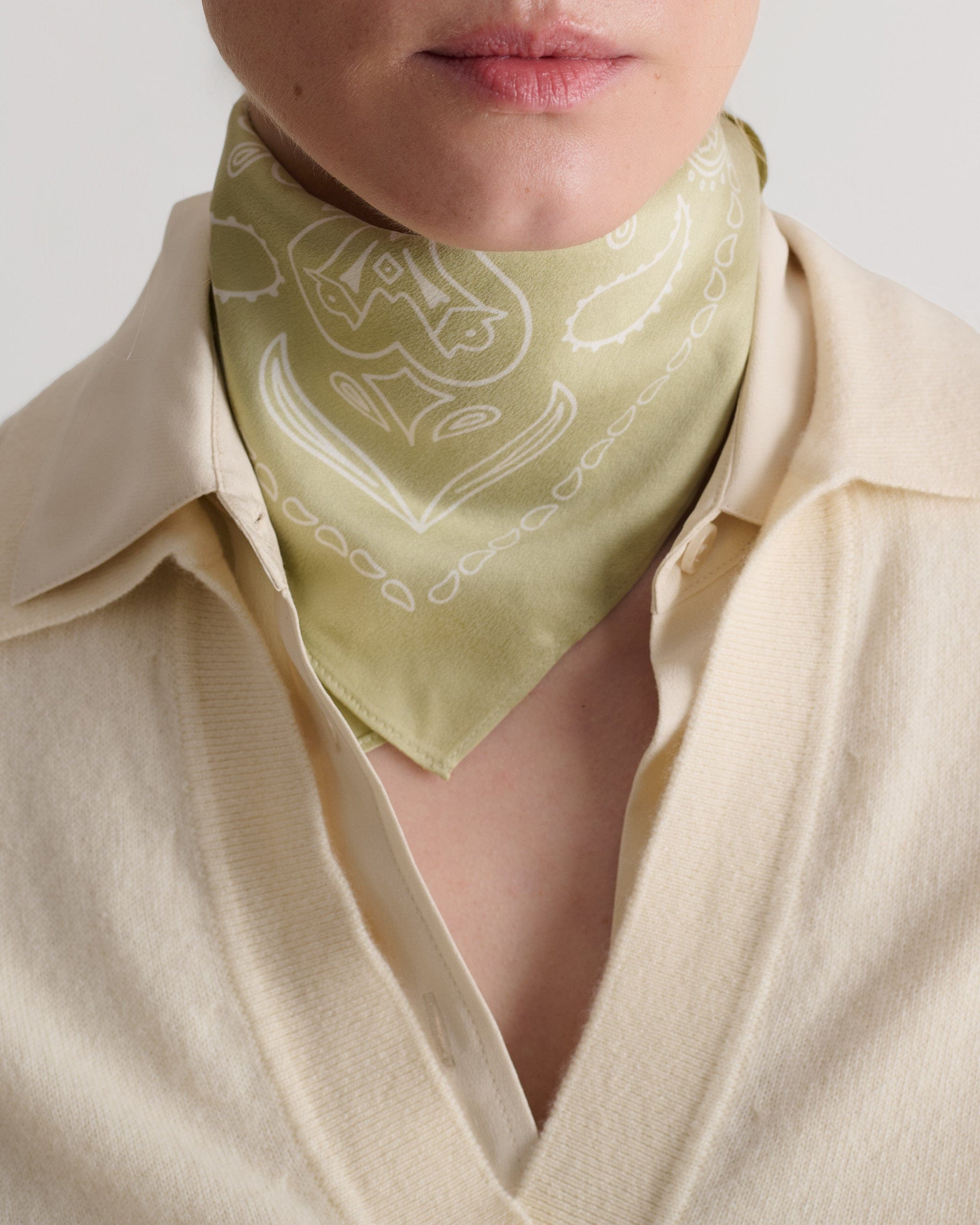Silk Bandana - Fawn