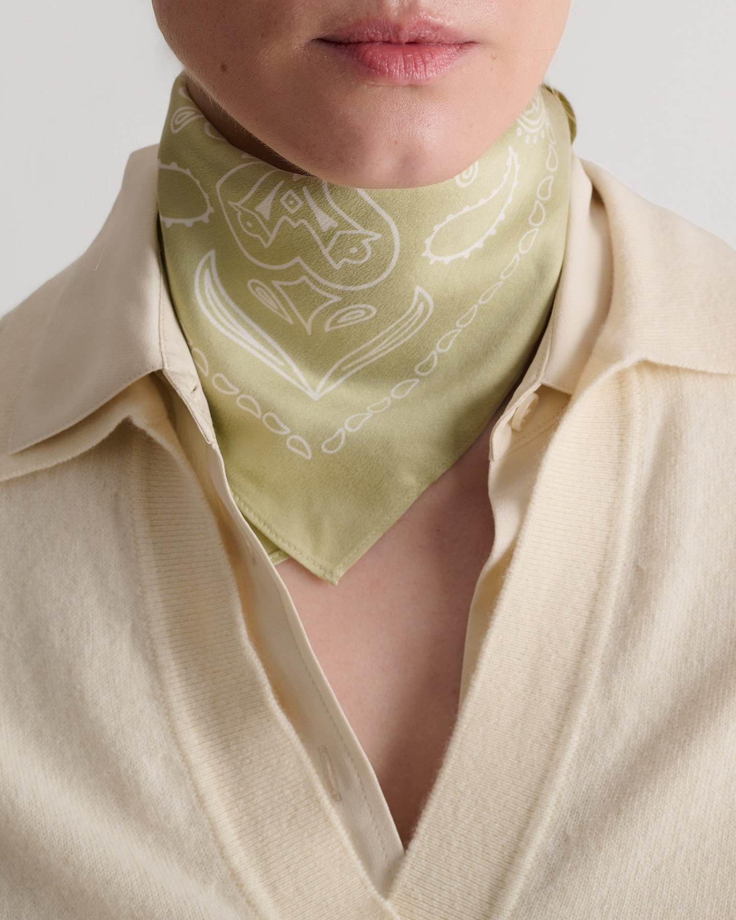 Silk Bandana - Fawn