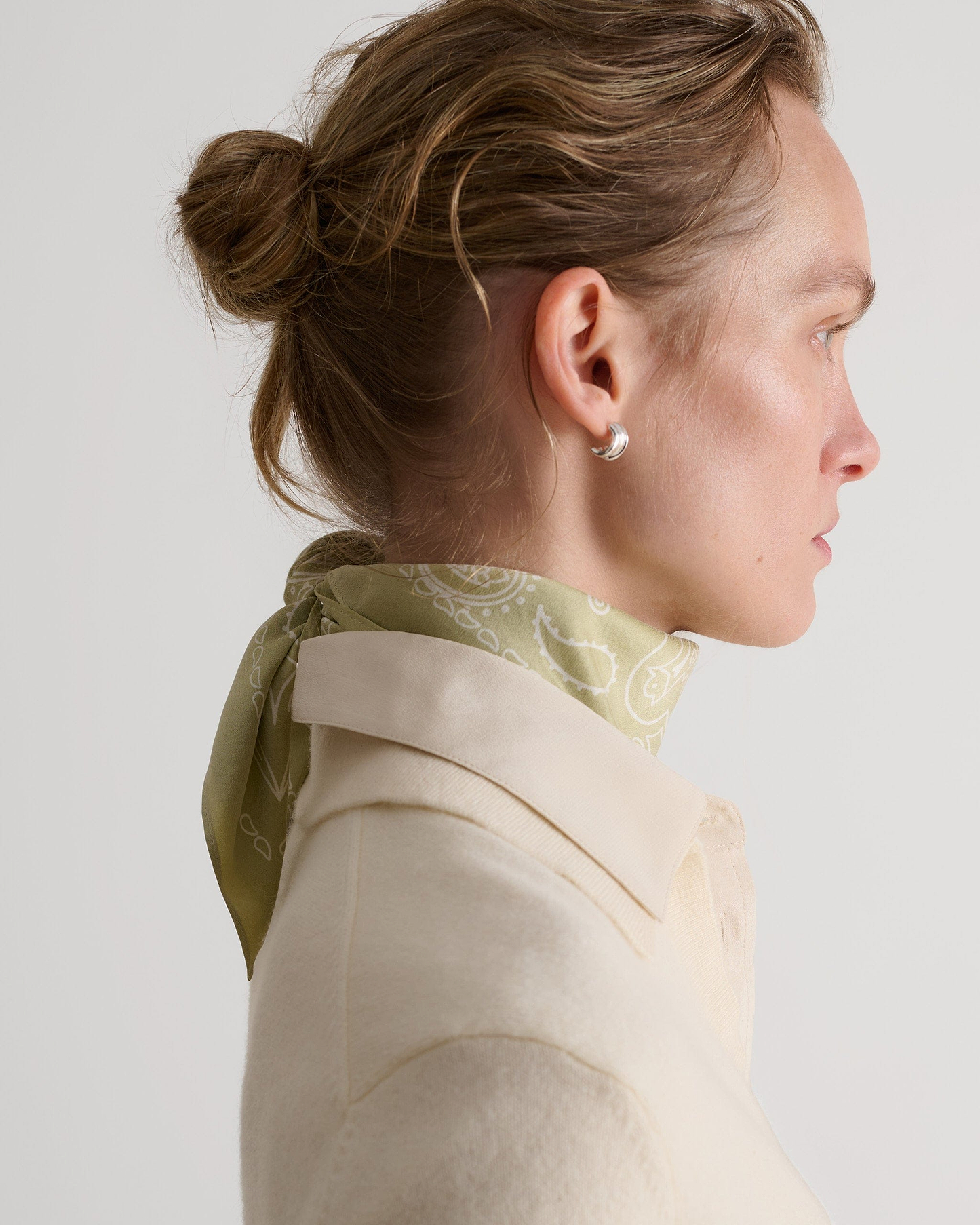 Silk Bandana - Fawn