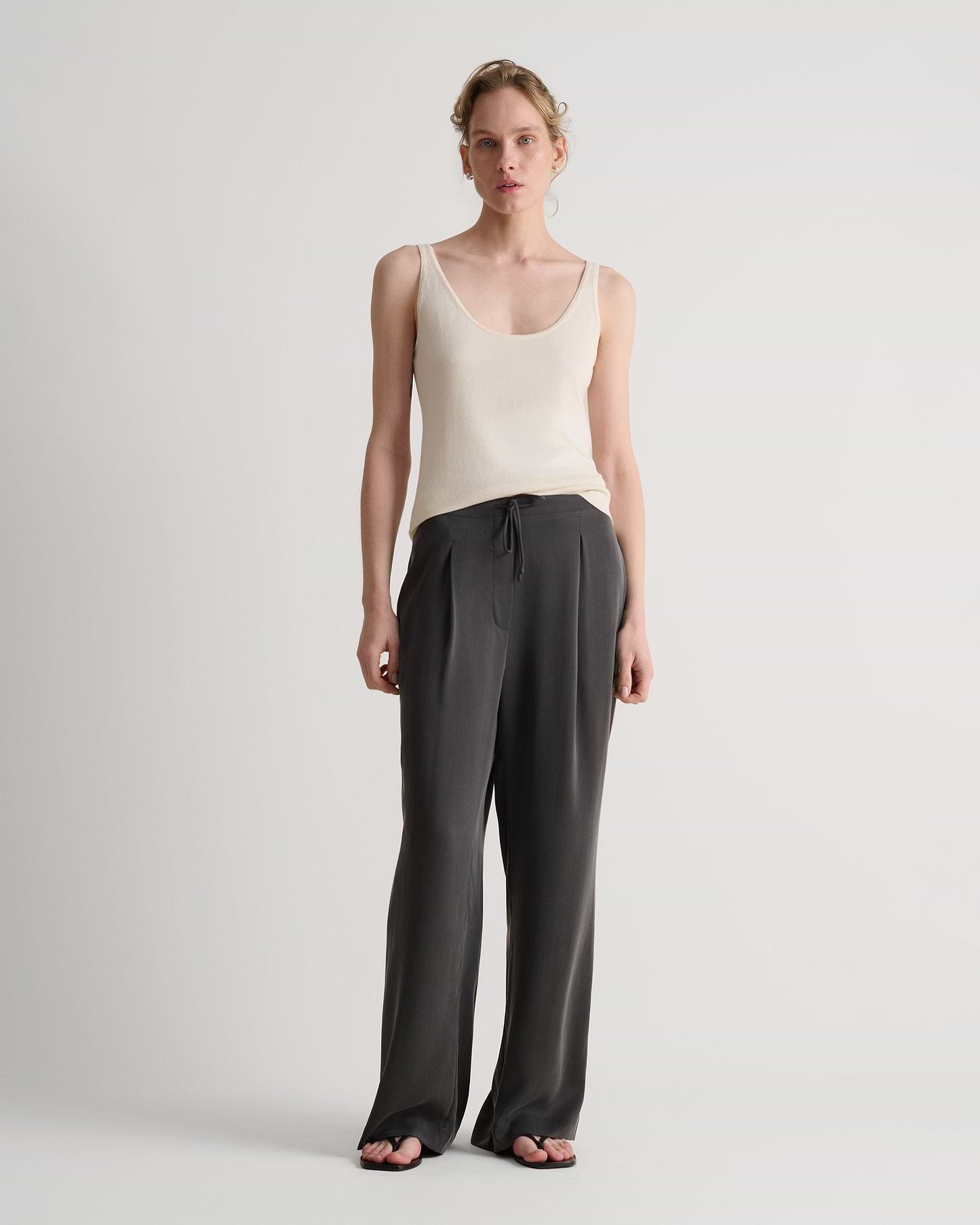 Women's Silk-Cotton Vest - Buttermilk