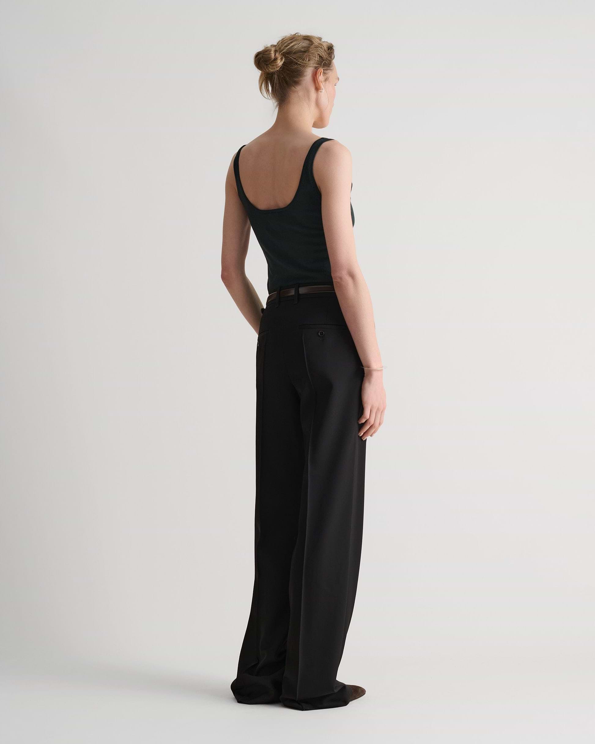 Women's Silk-Cotton Vest - Kelp