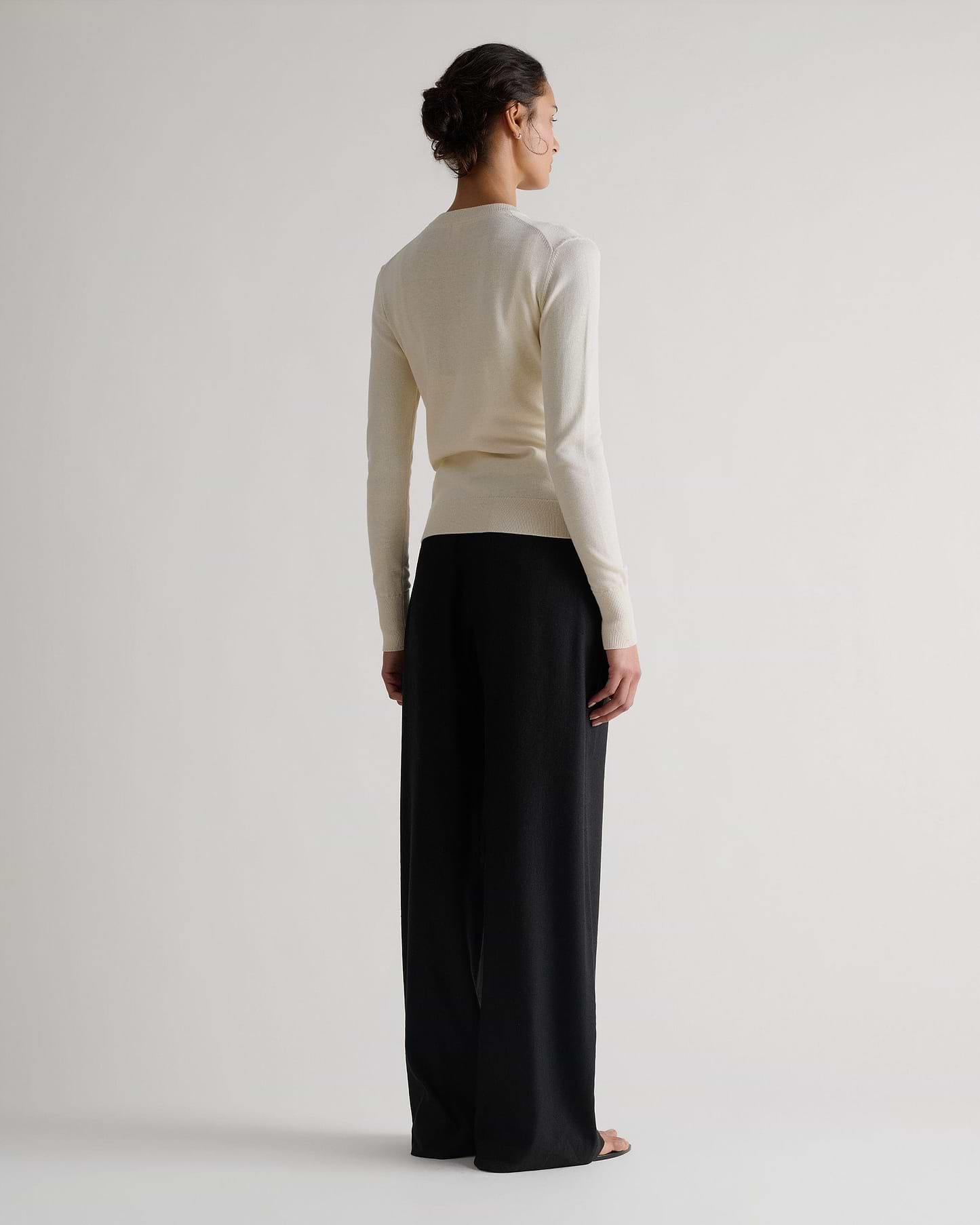 Silk-Cotton Cardigan - Buttermilk