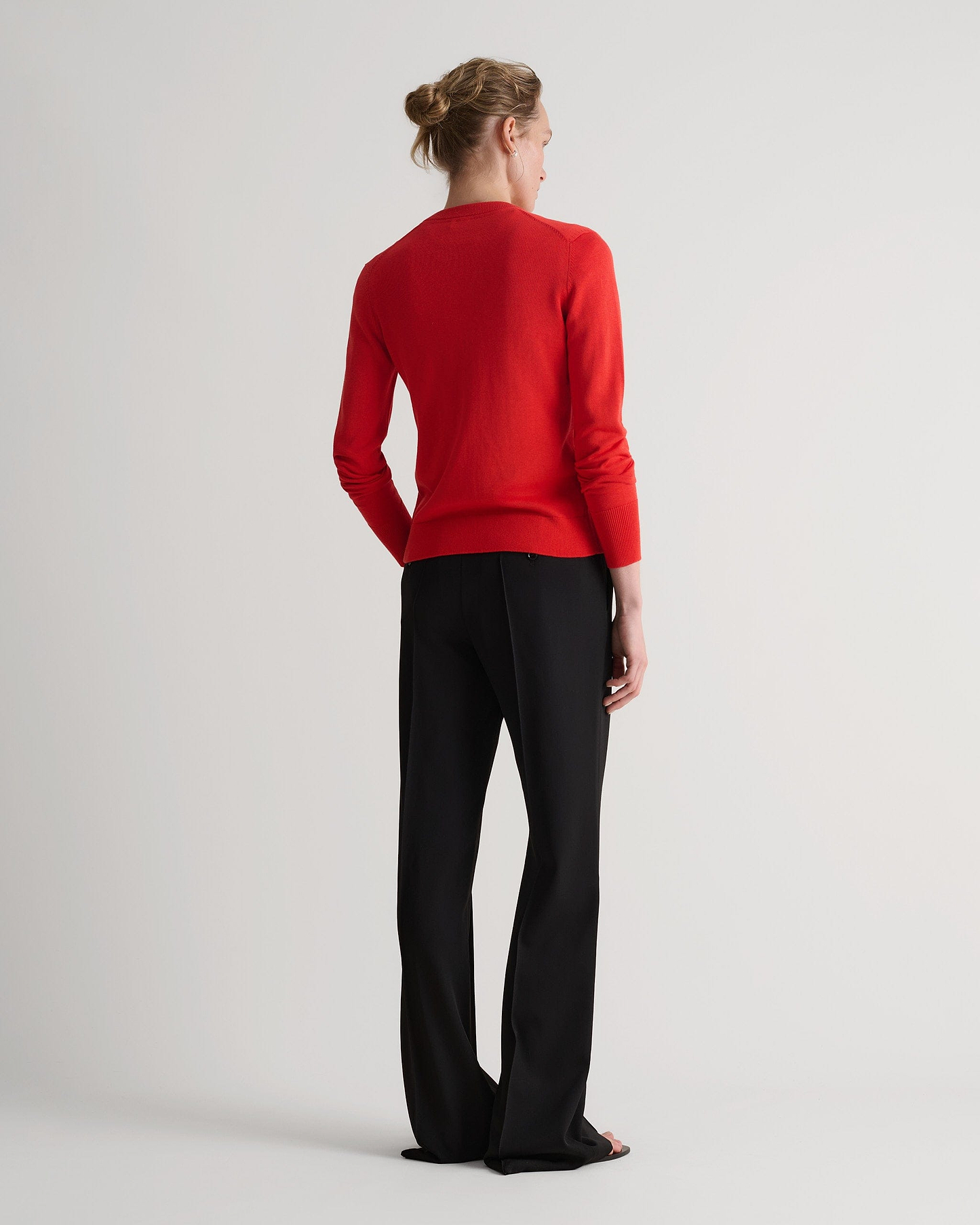 Silk-Cotton Cardigan - Poppy