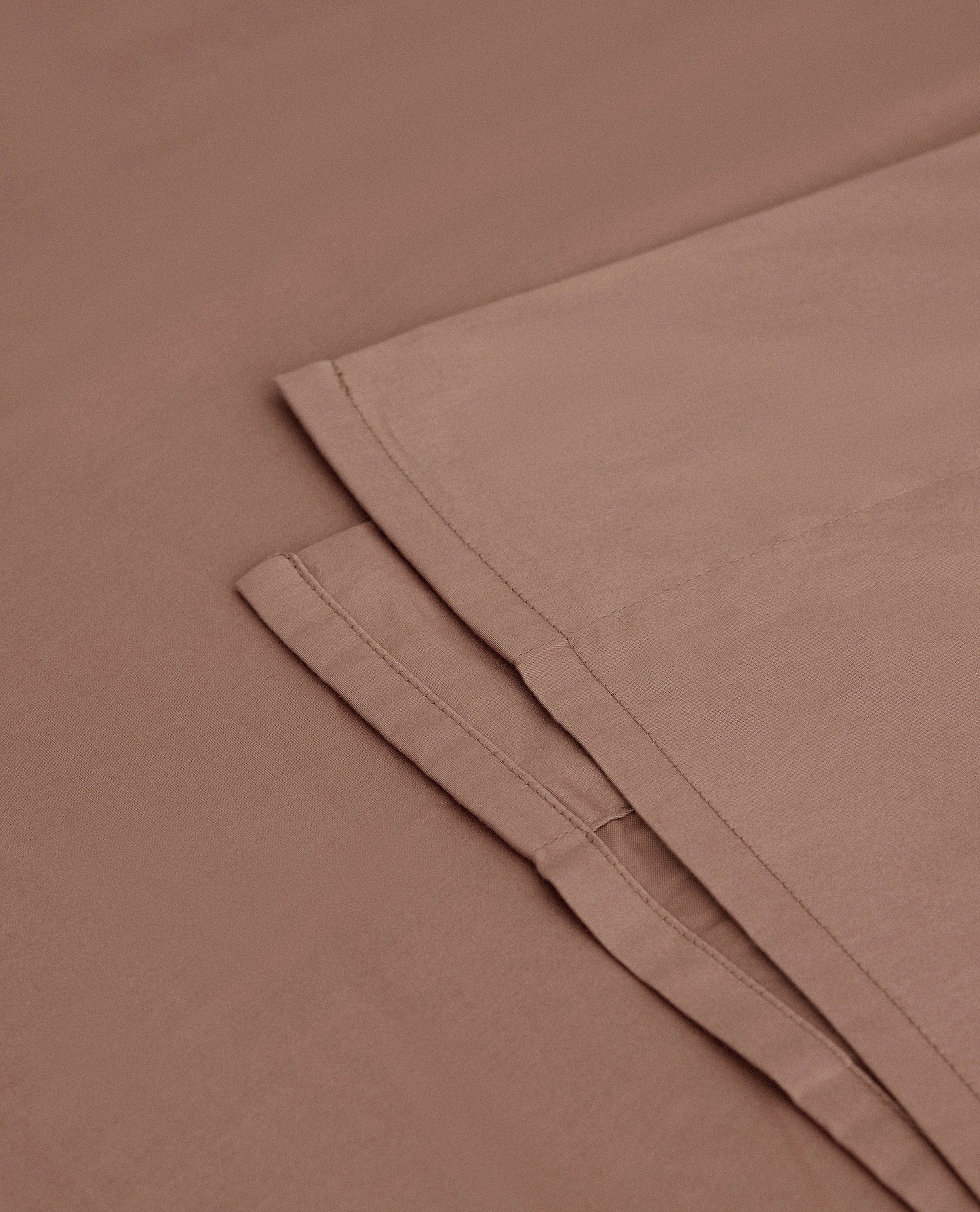 Soft & Smooth Cotton Sateen Flat Sheet - Deep Clay