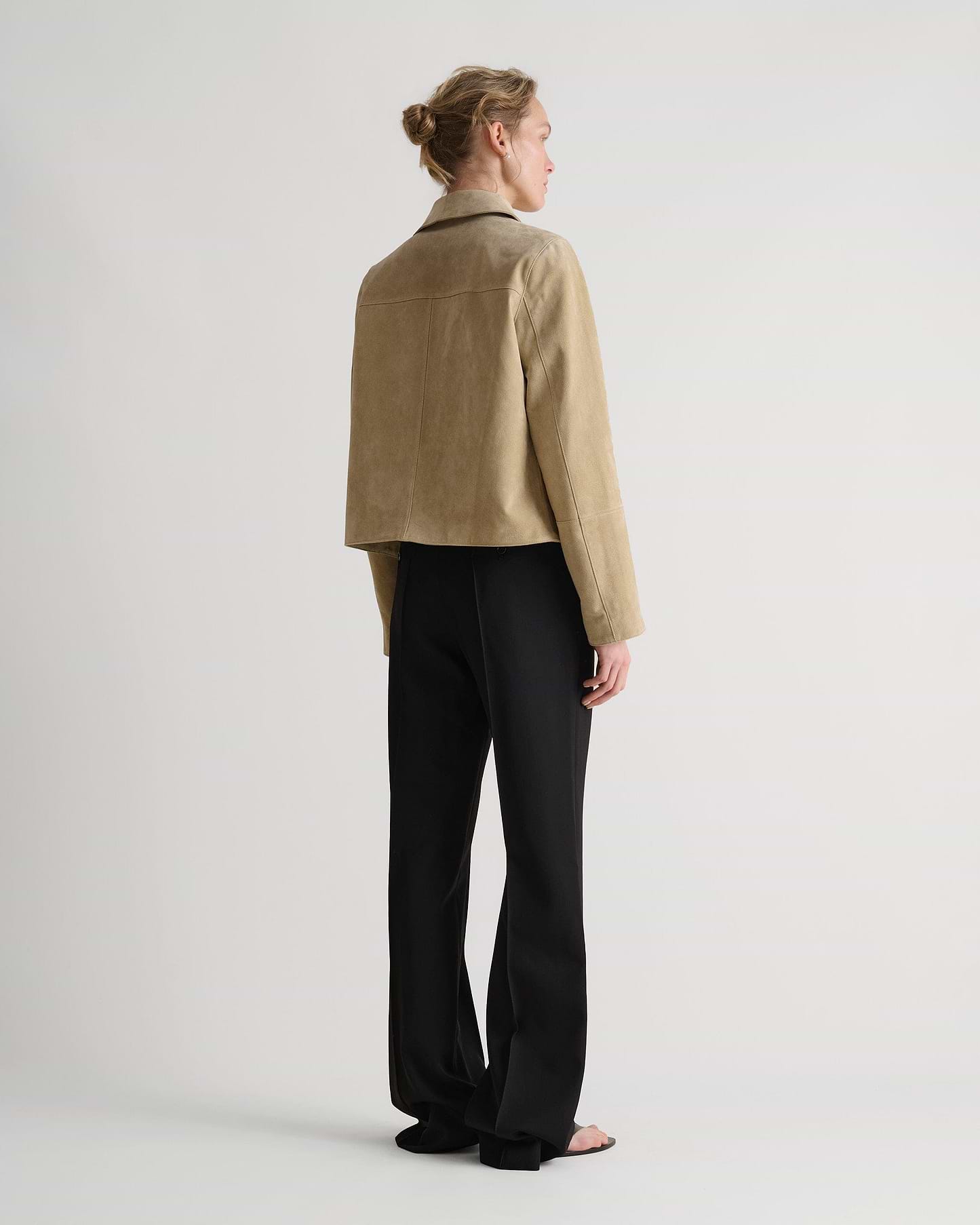 Women's Suede Jacket - Sand