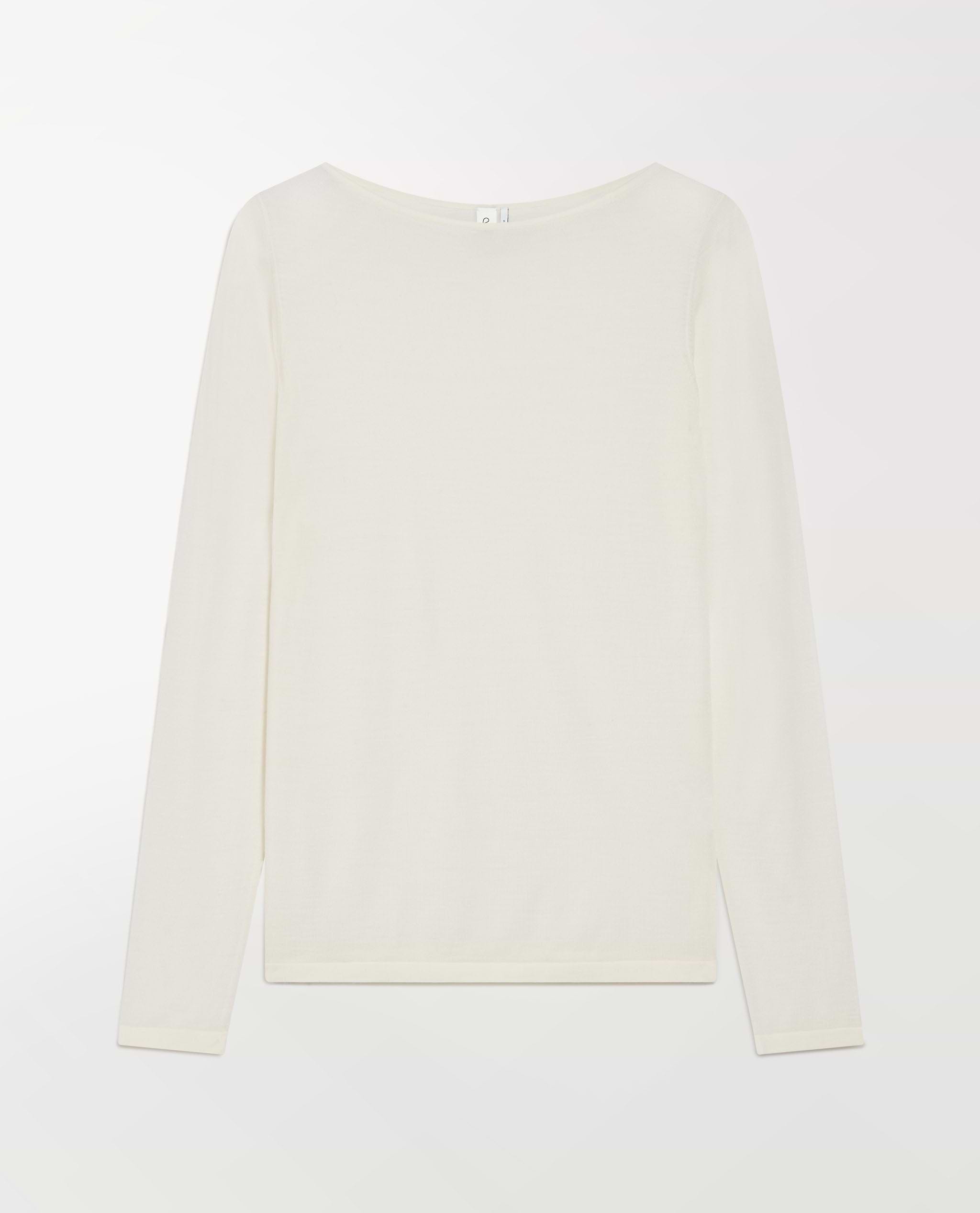 Women's Superfine Merino Straight Neck Jumper - Buttermilk
