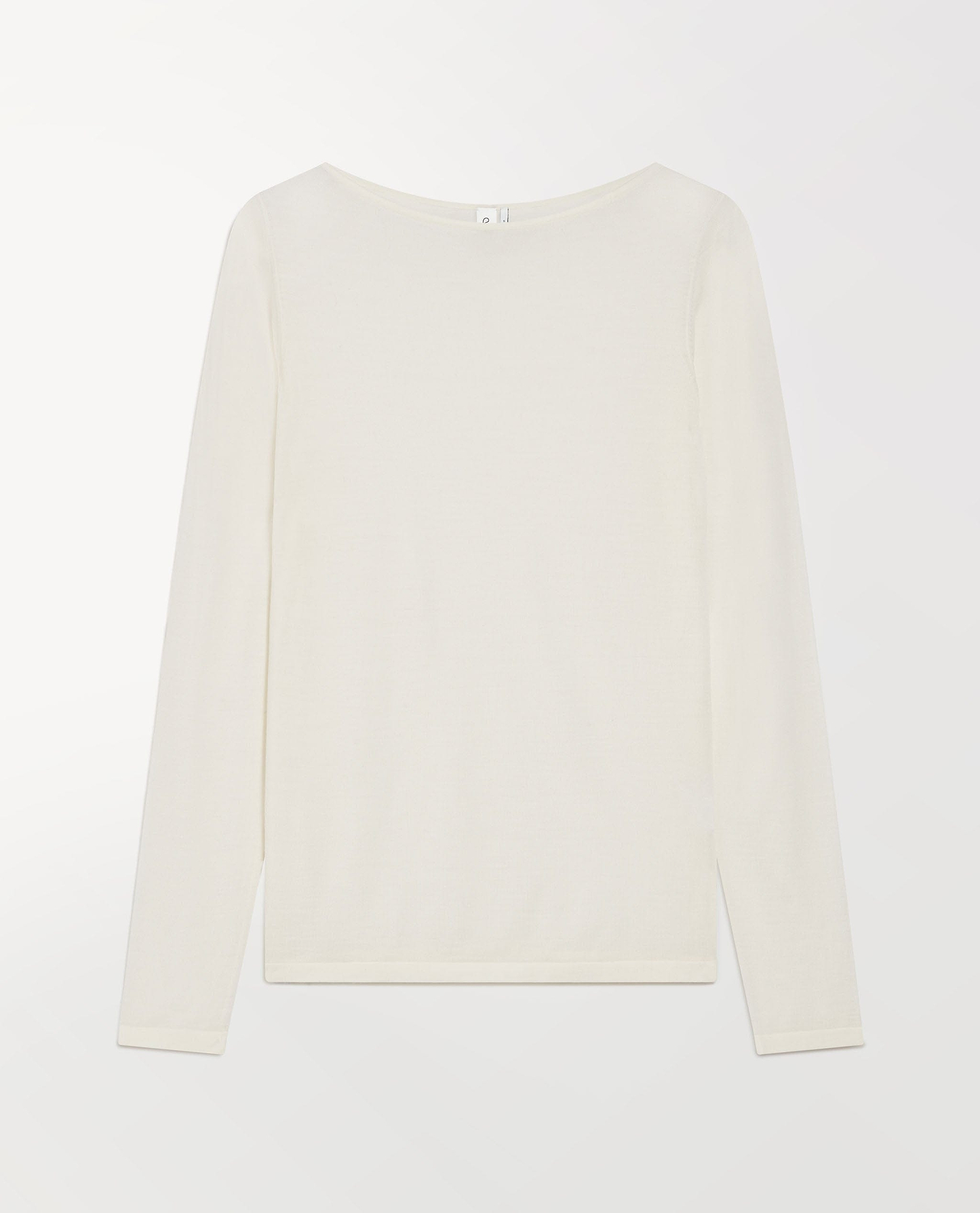 Women's Superfine Merino Straight Neck Jumper - Buttermilk