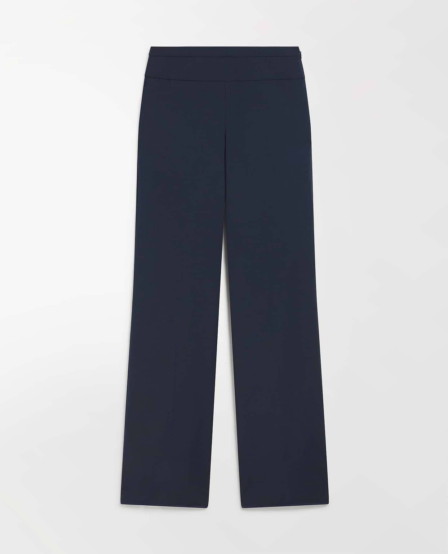 Women's Tropical Wool Wide Leg Trouser - Navy
