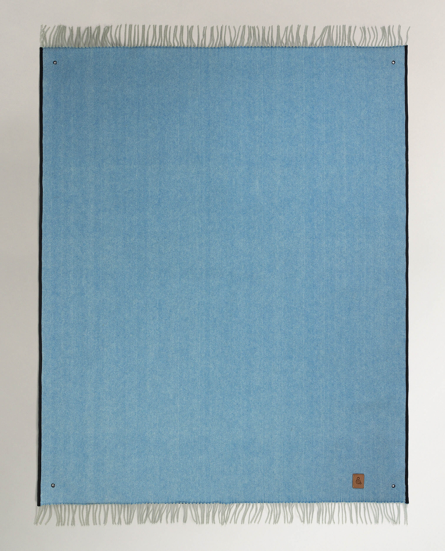 Merino Wool Waterproof Picnic Blanket - Rising Blue