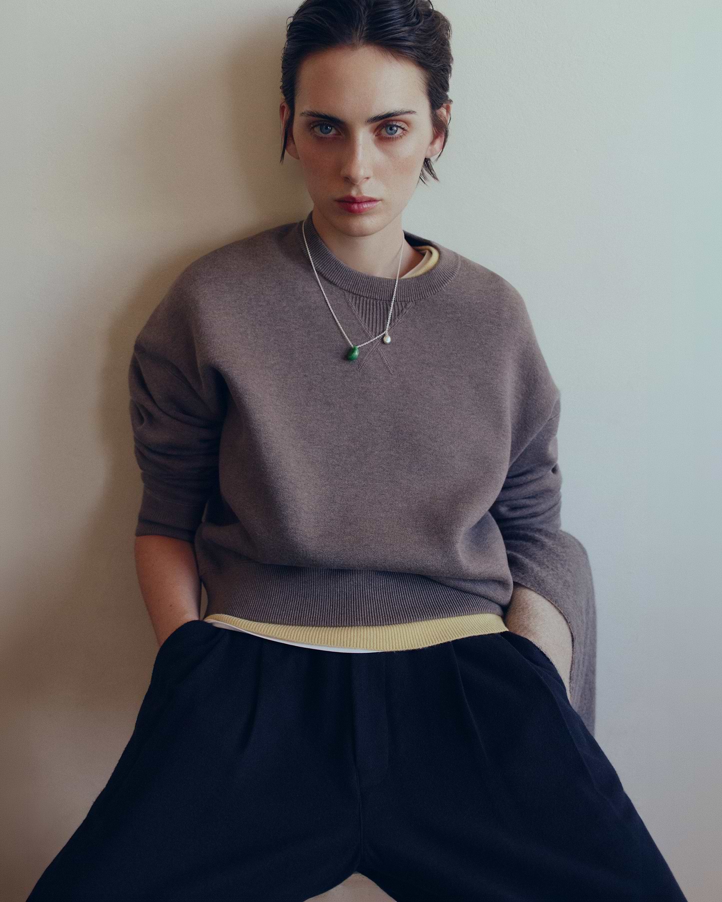 Flint Green Necklace