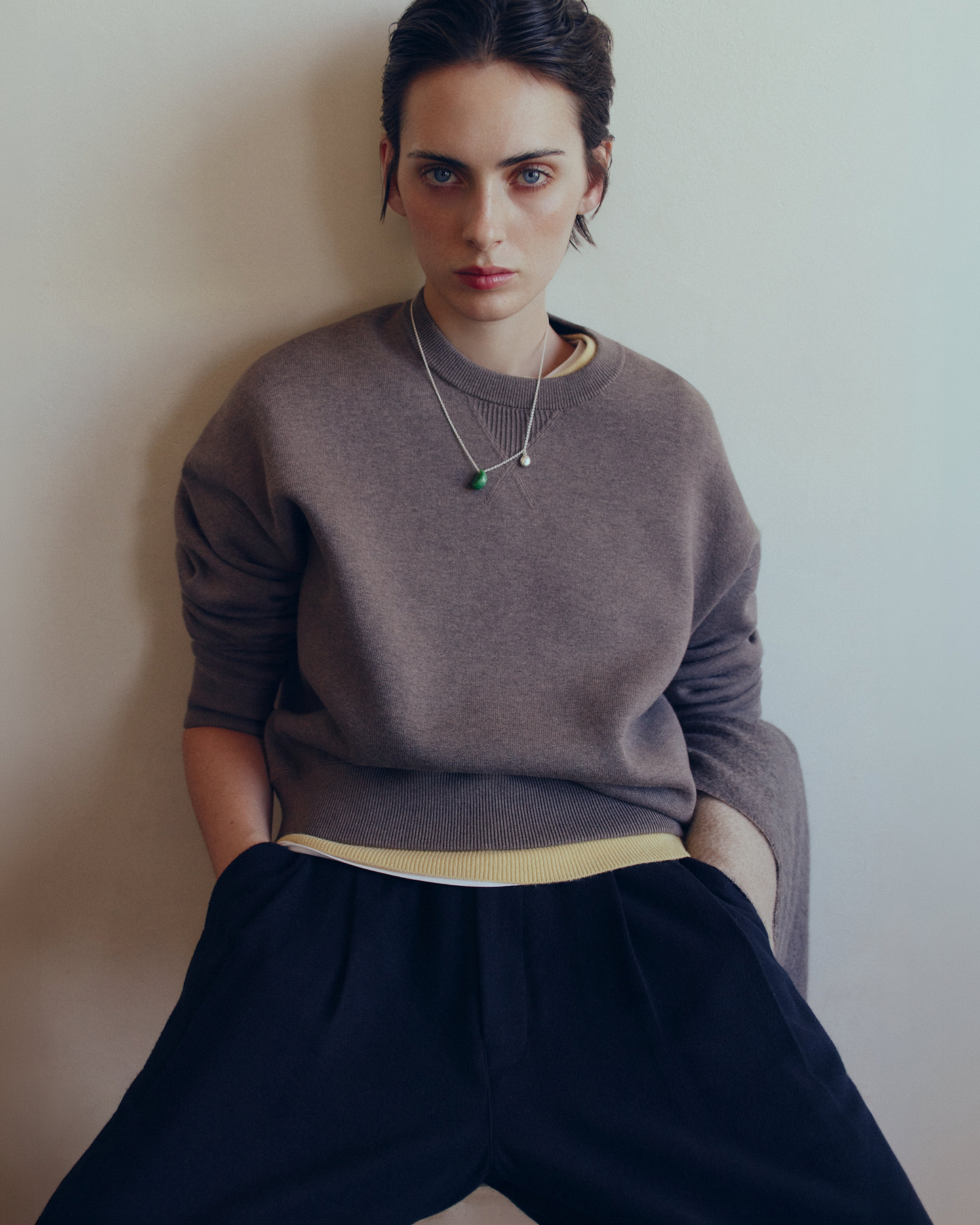 Flint Green Necklace
