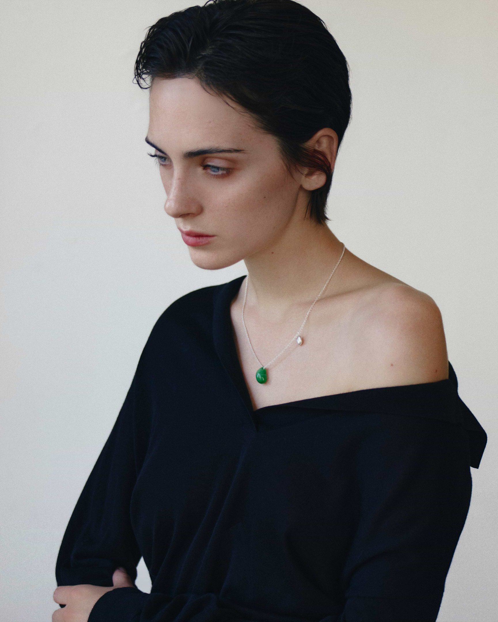 Flint Green Necklace
