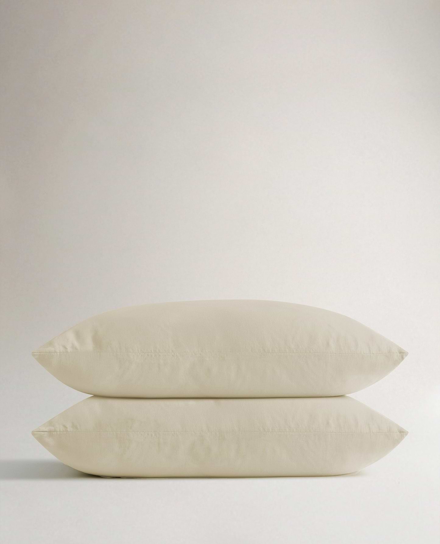 Image 1 of 4 showing Rise & Fall's House of Grey European Flax™ Linen Pillowcase Set, colour: Celery.