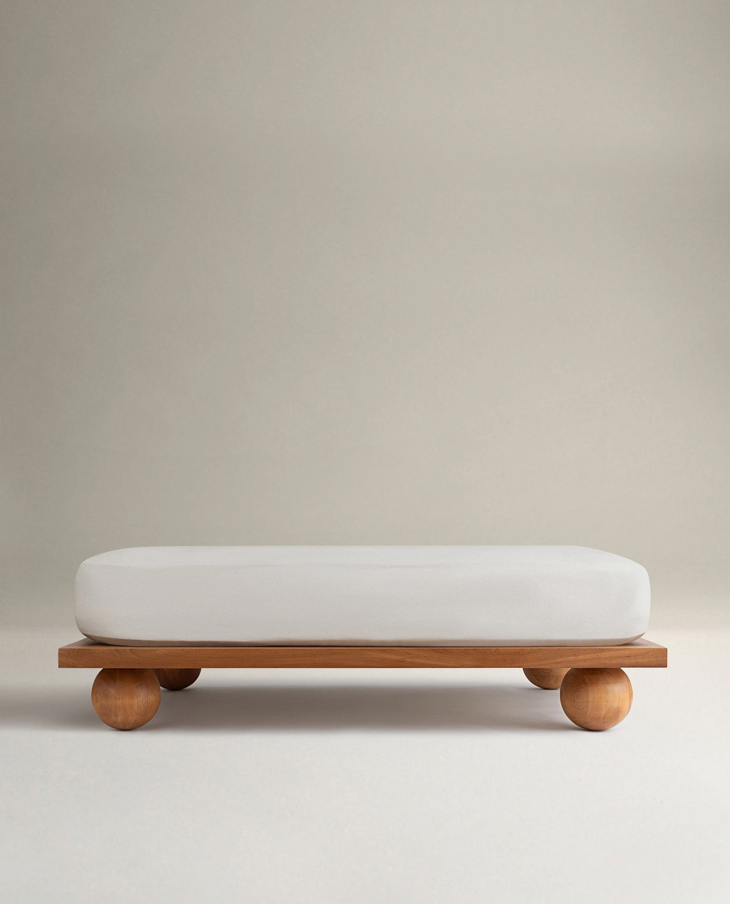 Image 1 of 5 showing Rise & Fall's buttermilk Soft & Smooth sateen cotton deep fitted sheet.