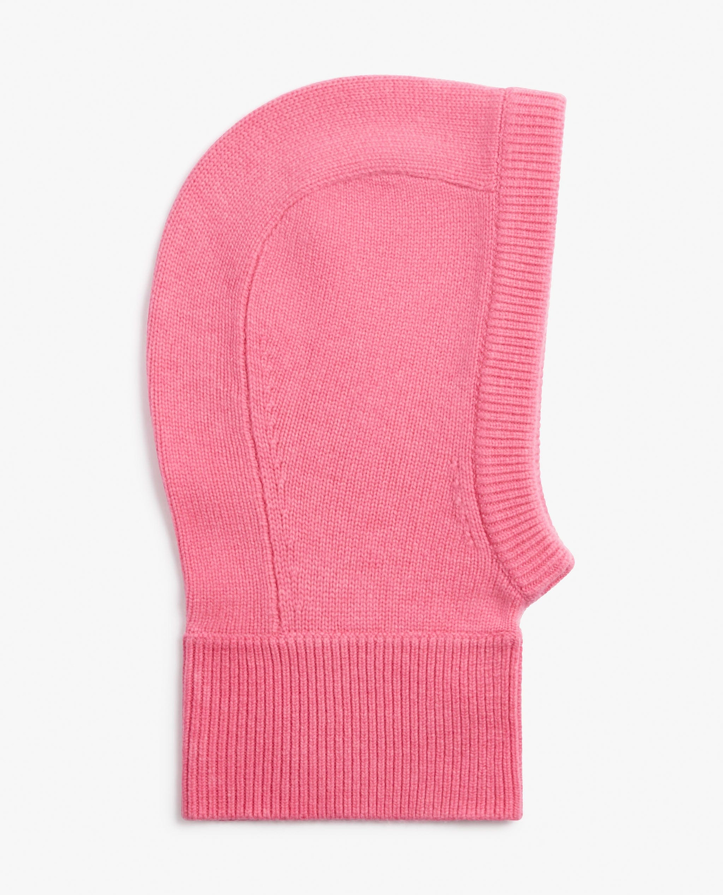 Image 2 of 2 showing Rise & Fall's woman's pink Cashmere Merino Knitted Hood.