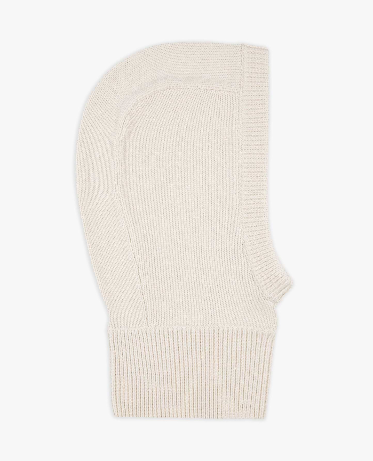 Image 2 of 3 showing Rise & Fall's women's cream Cashmere Merino Knitted Hood.