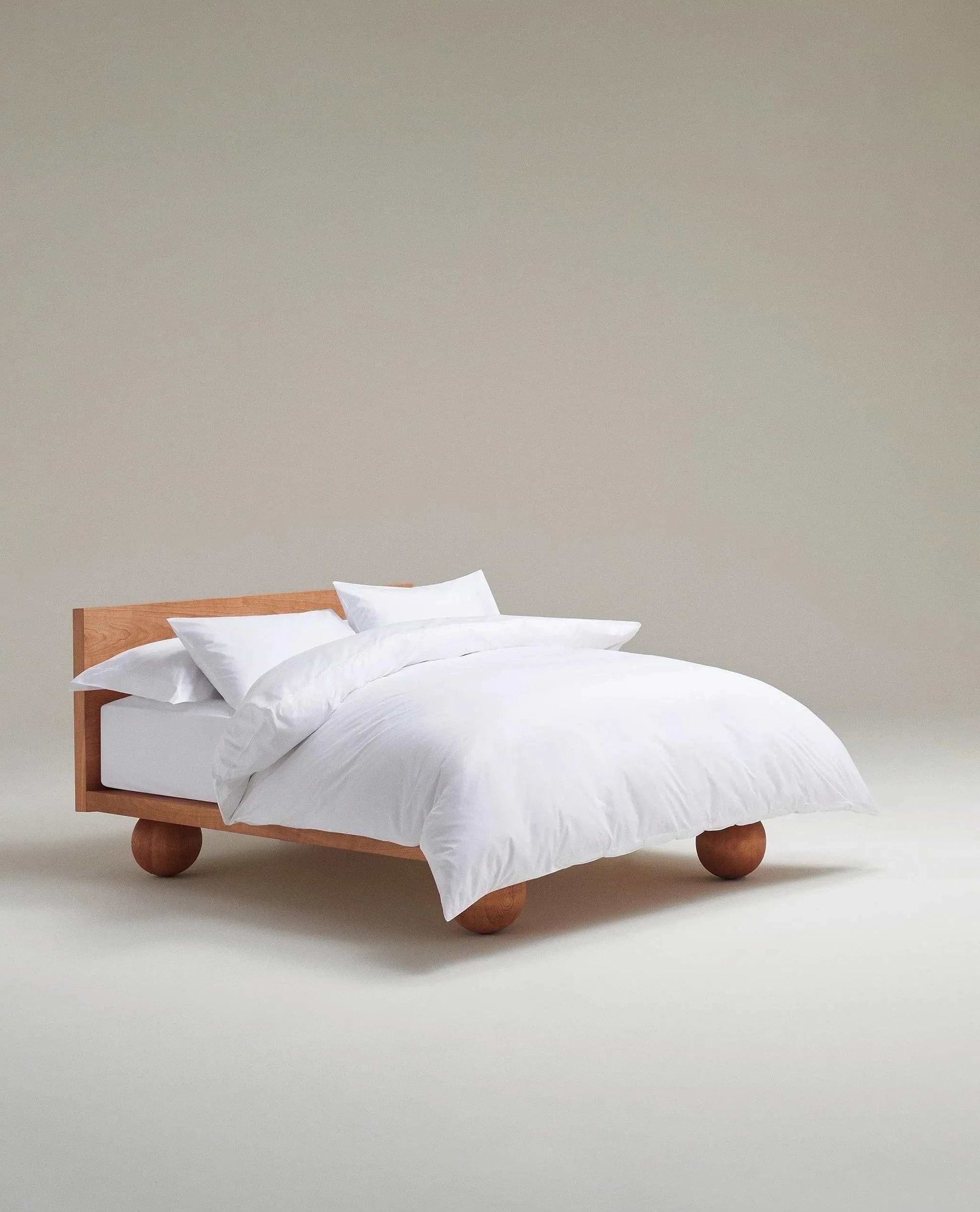 image 2 of 5 showing Rise & Fall's Soft & Smooth duvet set, colour: white, fabric: sateen cotton