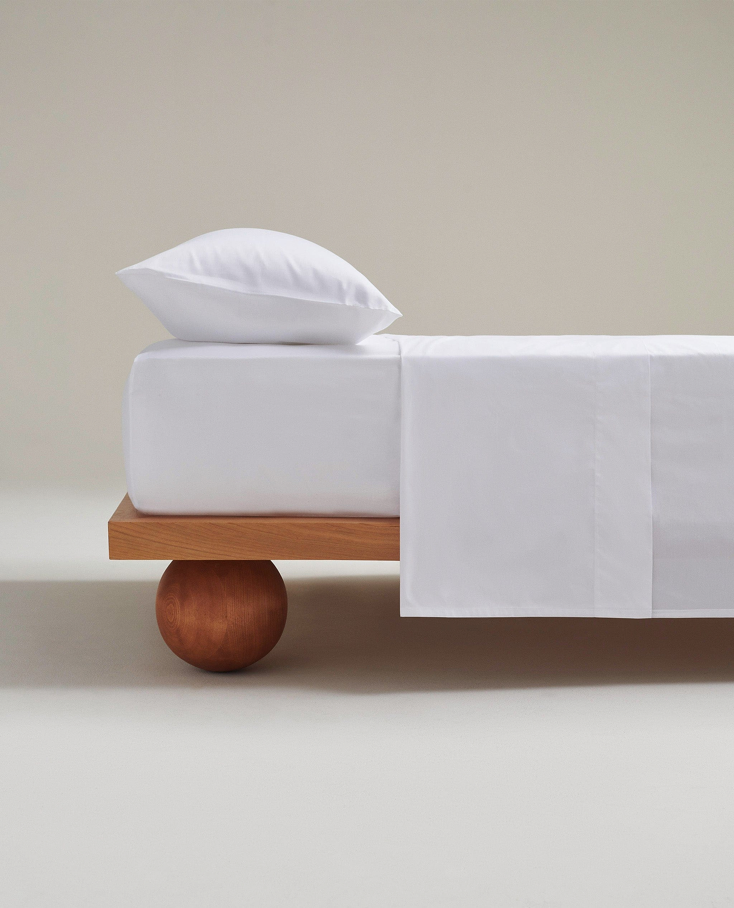Image 3 of 3 showing Rise & Fall's Crisp & Cool Organic Cotton Standard Pillowcase Set, colour: white.