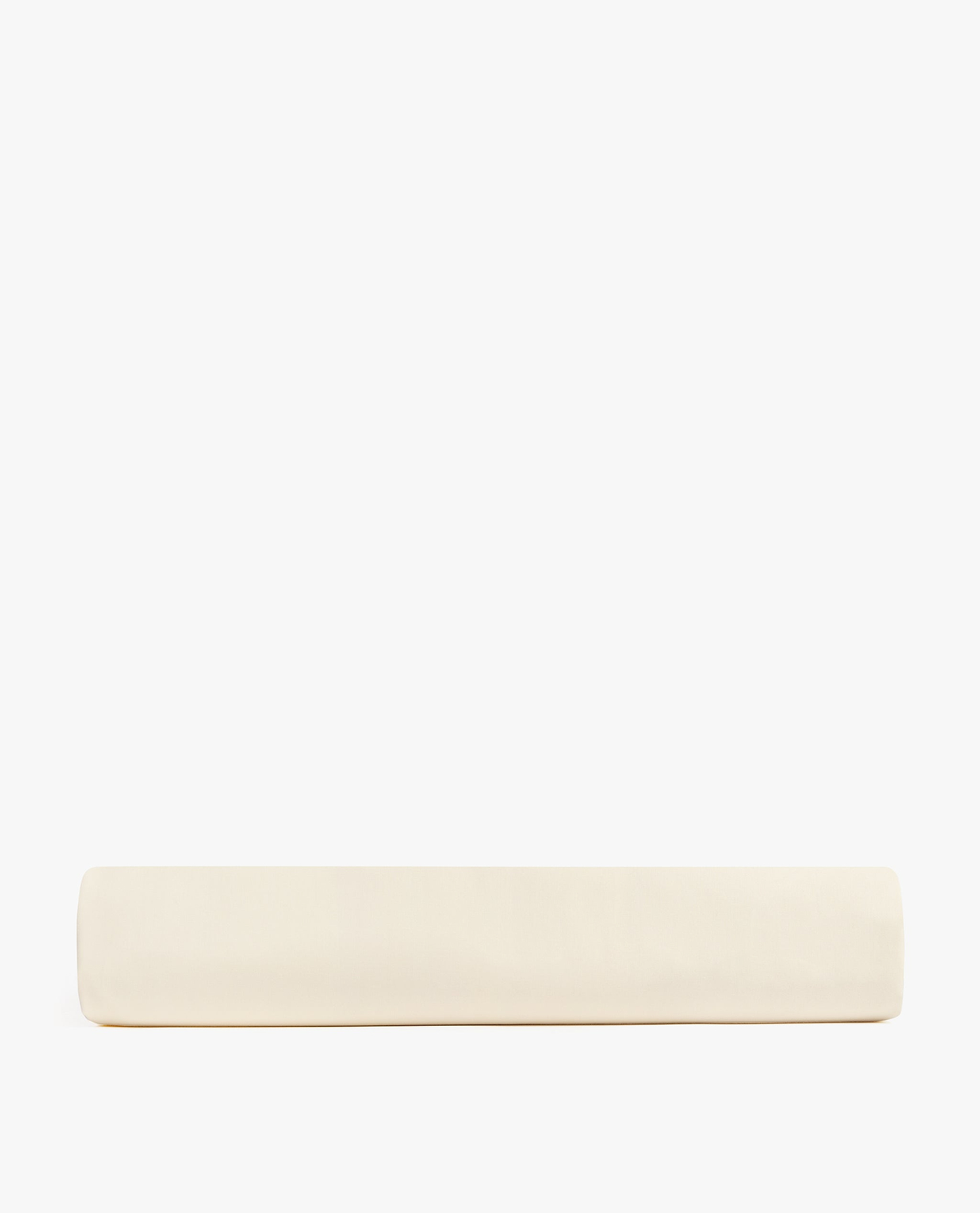 Image 3 of 3 showing Rise & Fall's Soft & Smooth sateen cotton flat sheet in buttermilk.
