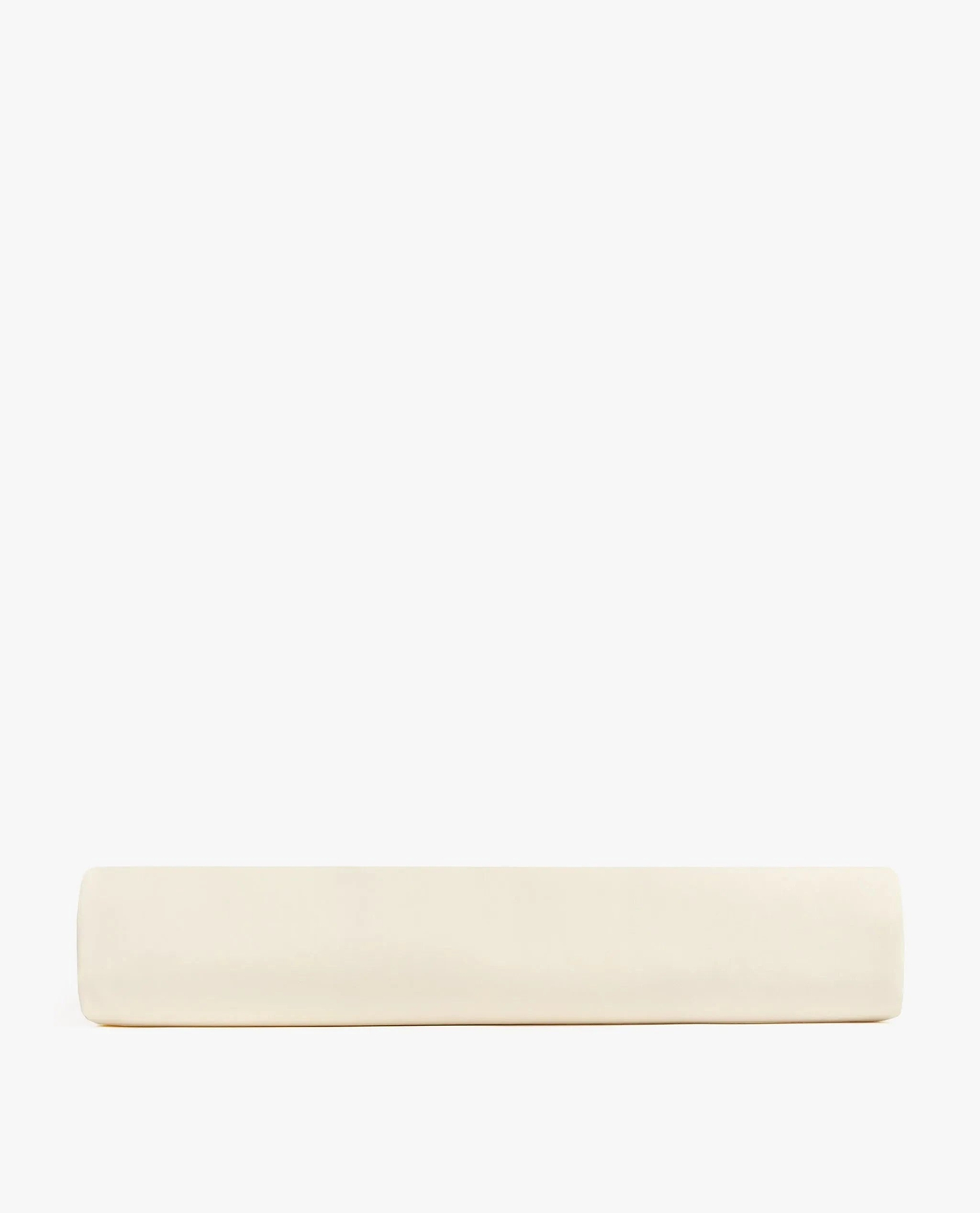 Image 4 of 5 showing Rise & Fall's buttermilk Soft & Smooth sateen cotton deep fitted sheet.