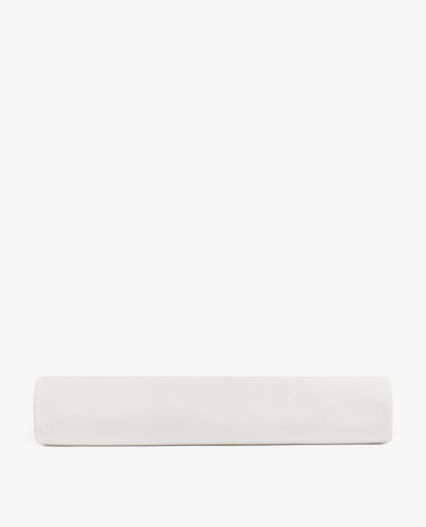 Image 4 of 6 showing Rise & Fall's white Soft & Smooth sateen cotton deep fitted sheet.