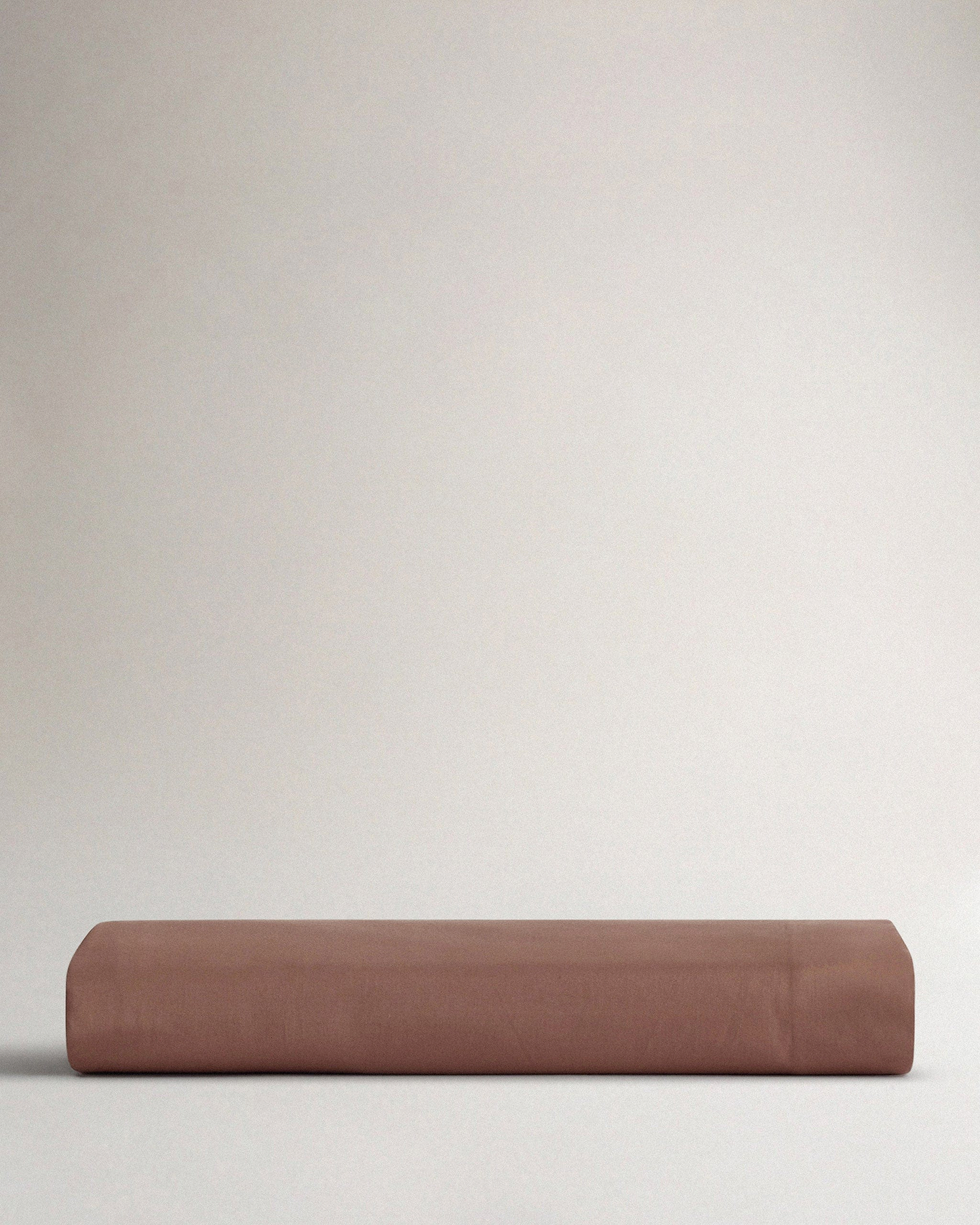 Image 5 of 5 showing Rise & Fall's Soft & Smooth sateen cotton deep fitted sheet in clay.
