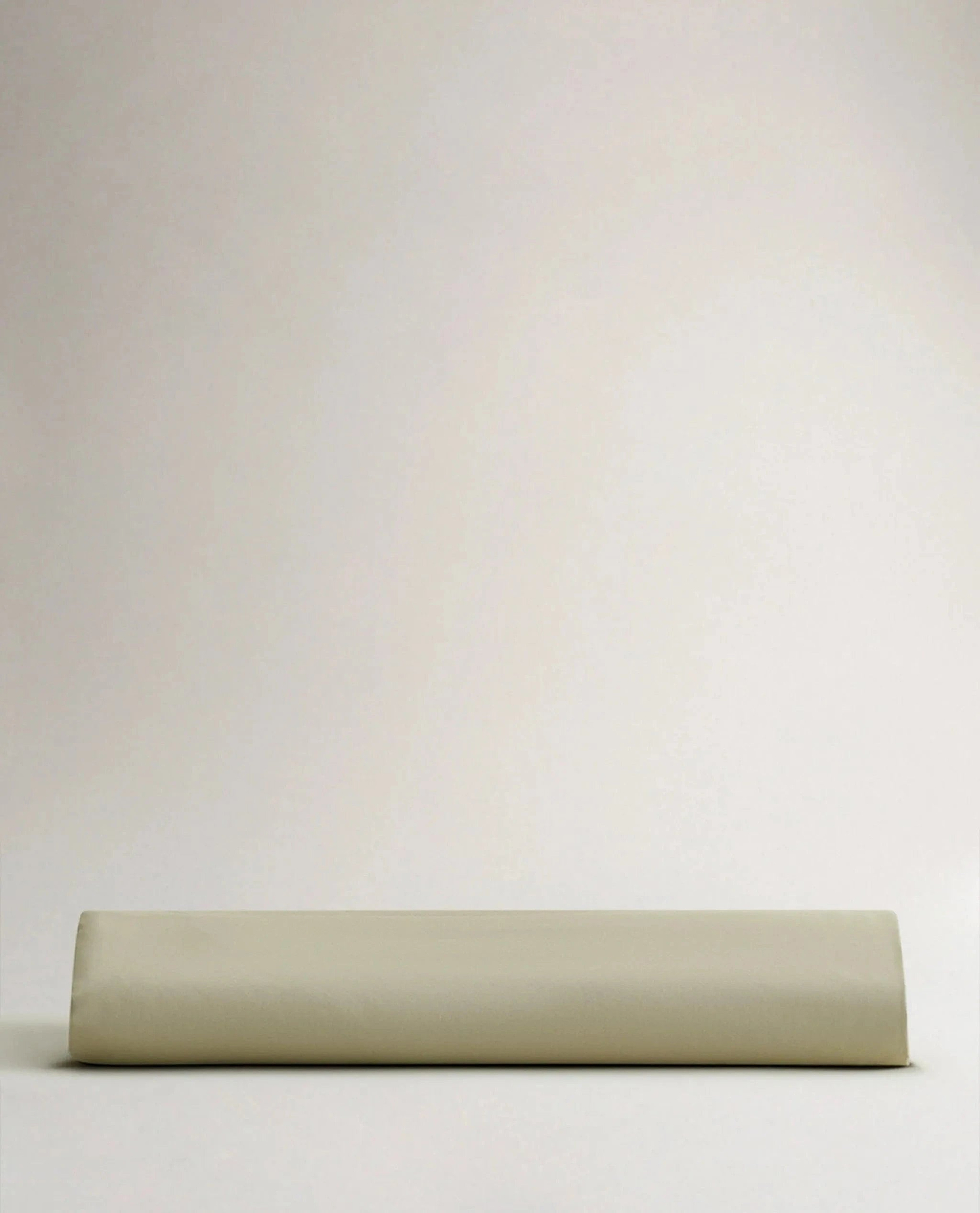 Image 5 of 6 showing Rise & Fall's Crisp & Cool organic cotton fitted bed sheet in sage.