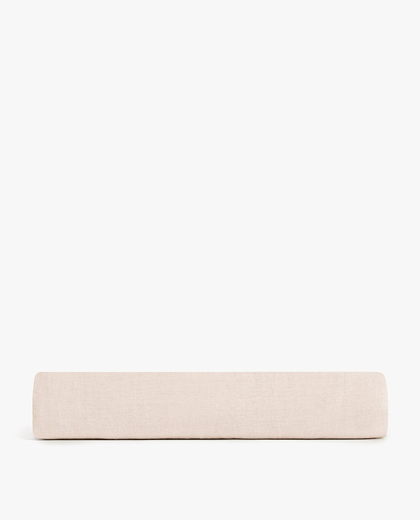 Image 7 of 8 showing Rise & Fall's Relaxed & Refined European flax™ linen fitted sheet in peach.