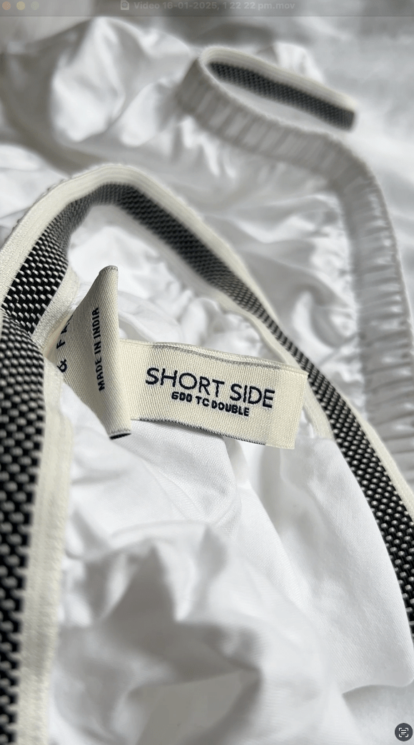 Short-side label